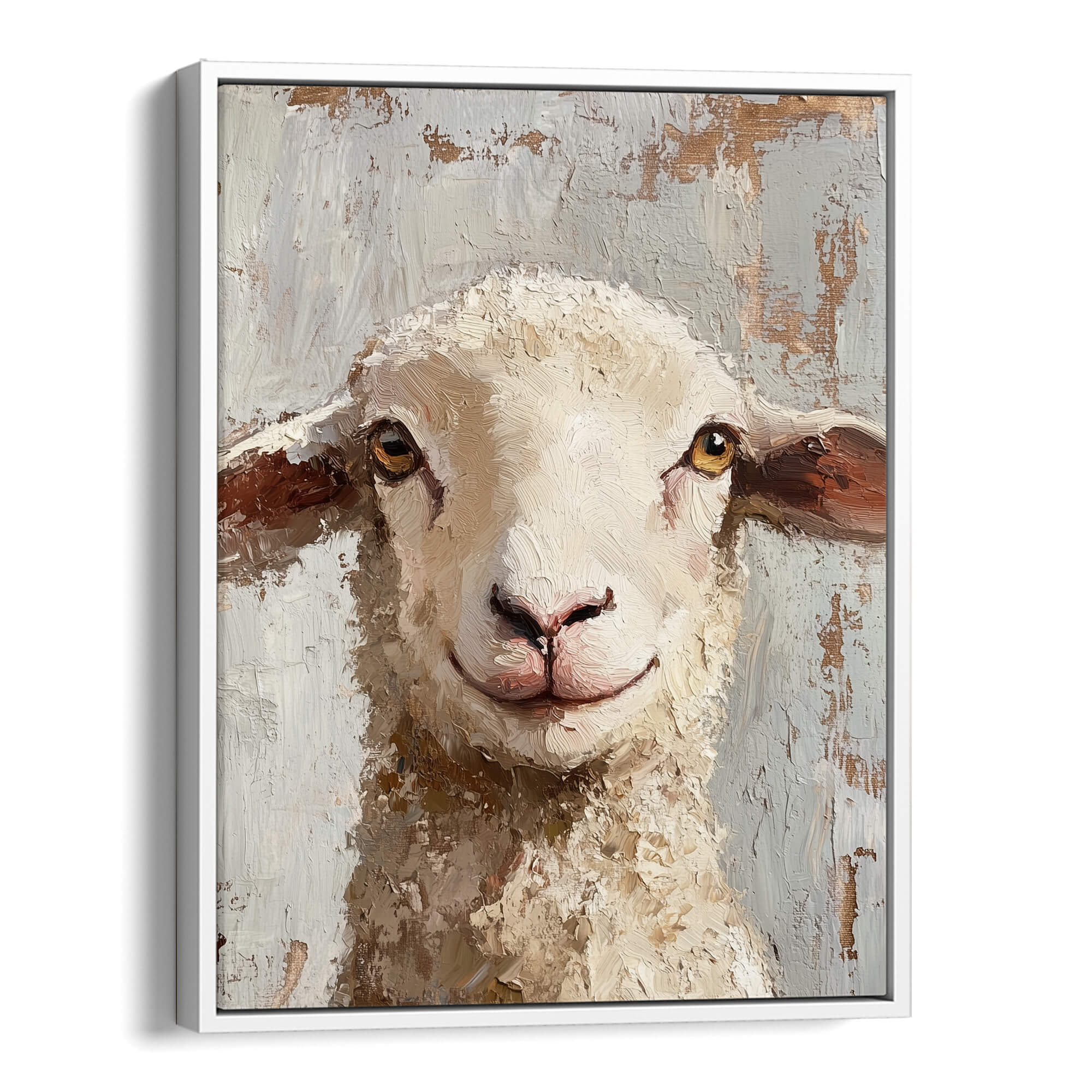 Farmhouse Sheep Canvas Print Canvas Art Wildfrog Art