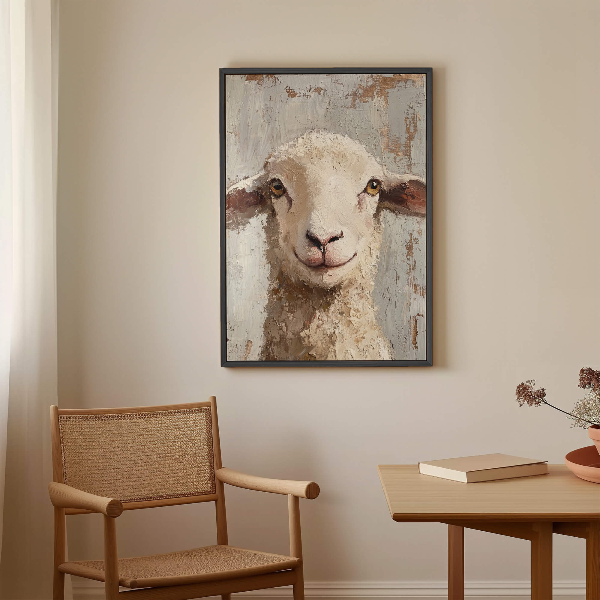 Farmhouse Sheep Canvas Print Canvas Art Wildfrog Art