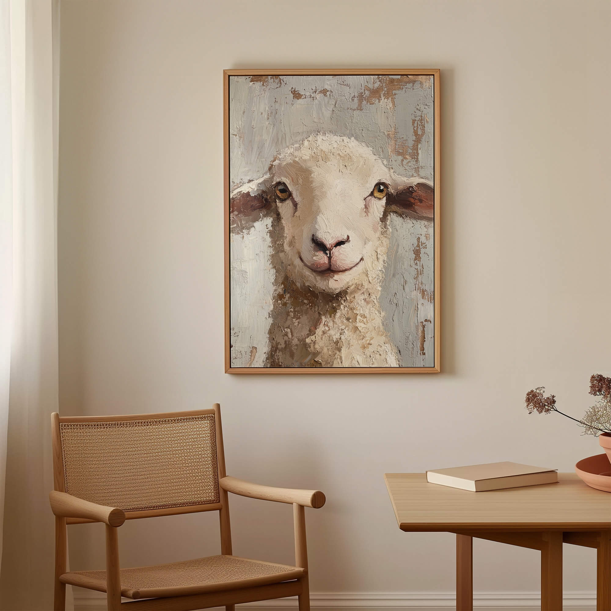 Farmhouse Sheep Canvas Print Canvas Art Wildfrog Art