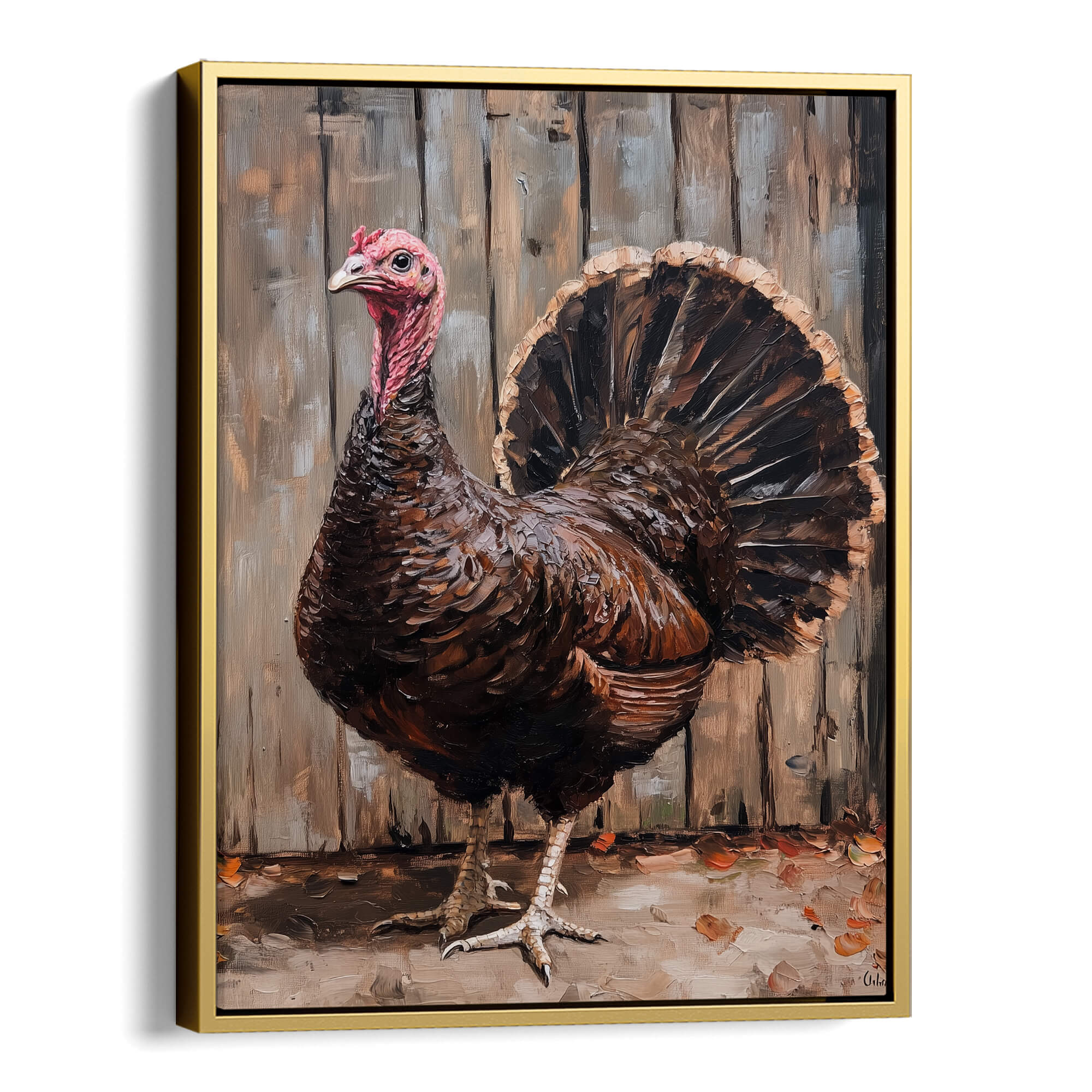 Farmhouse Turkey Canvas Print Canvas Art Wildfrog Art