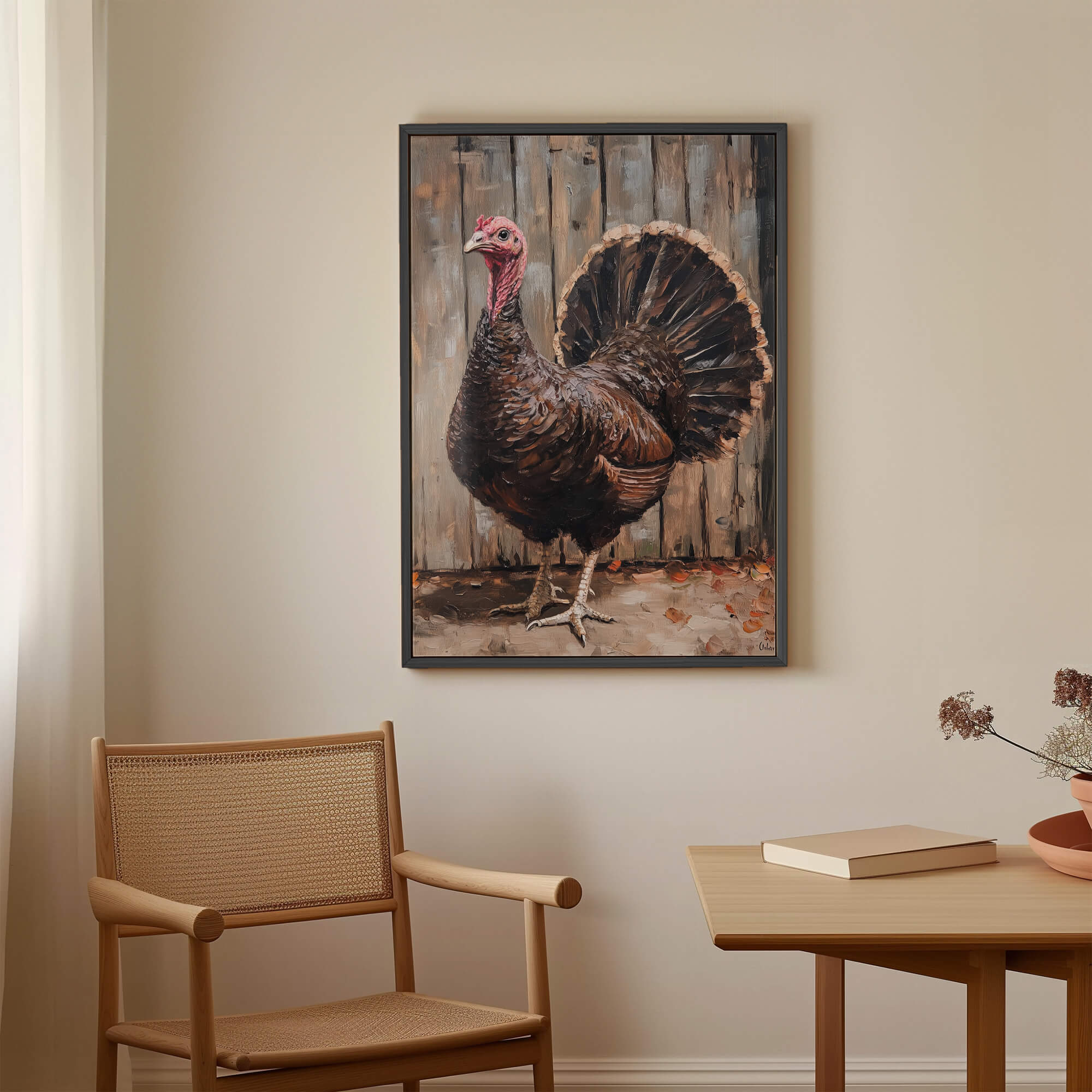 Farmhouse Turkey Canvas Print Canvas Art Wildfrog Art