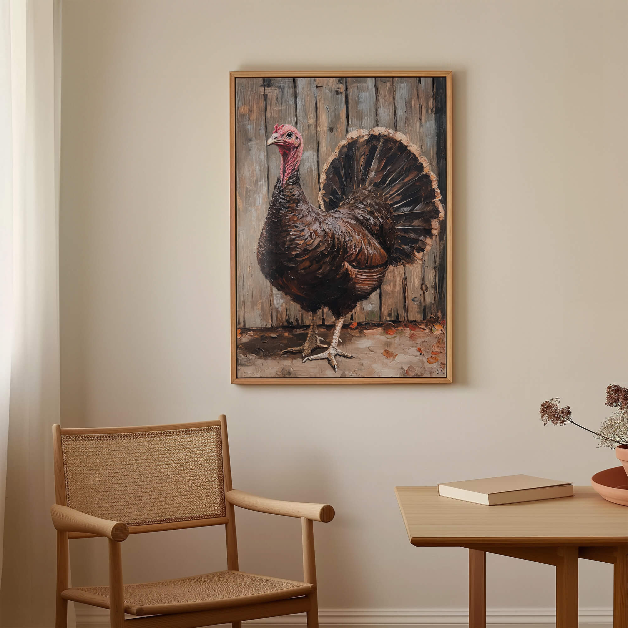 Farmhouse Turkey Canvas Print Canvas Art Wildfrog Art