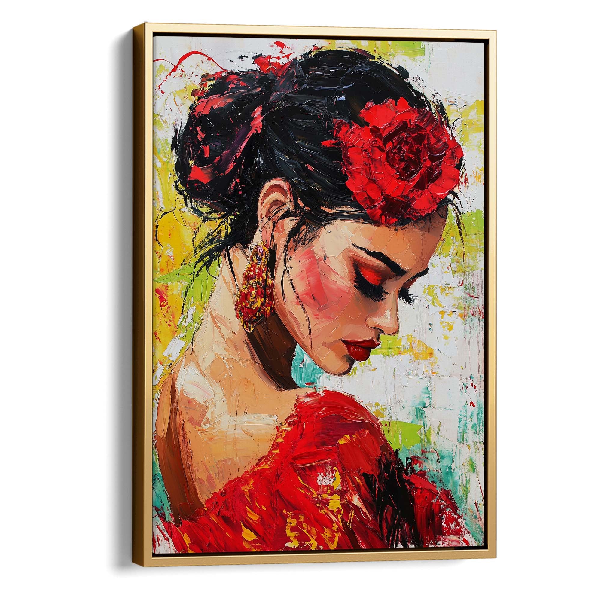 Flamenco Lady Canvas Print Canvas Art Wildfrog Art