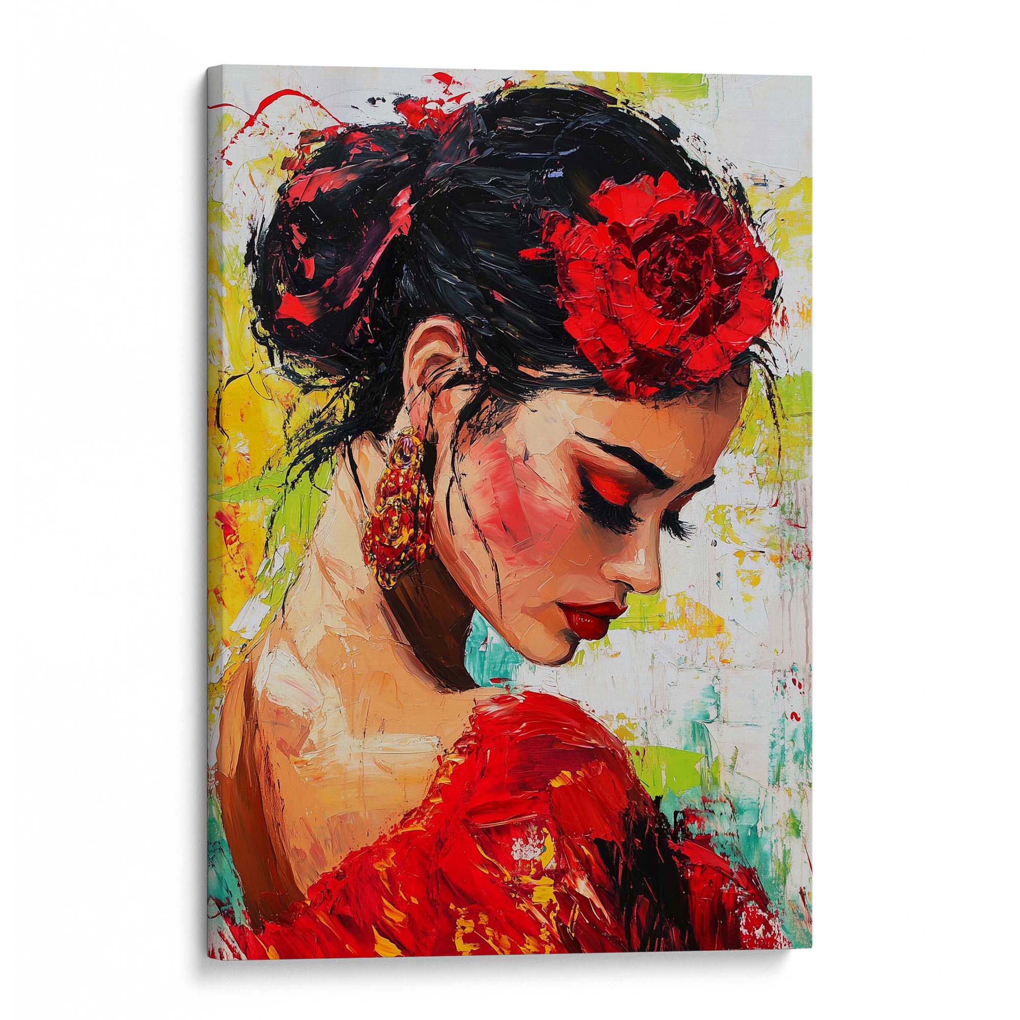 Flamenco Lady Canvas Print Canvas Art Wildfrog Art