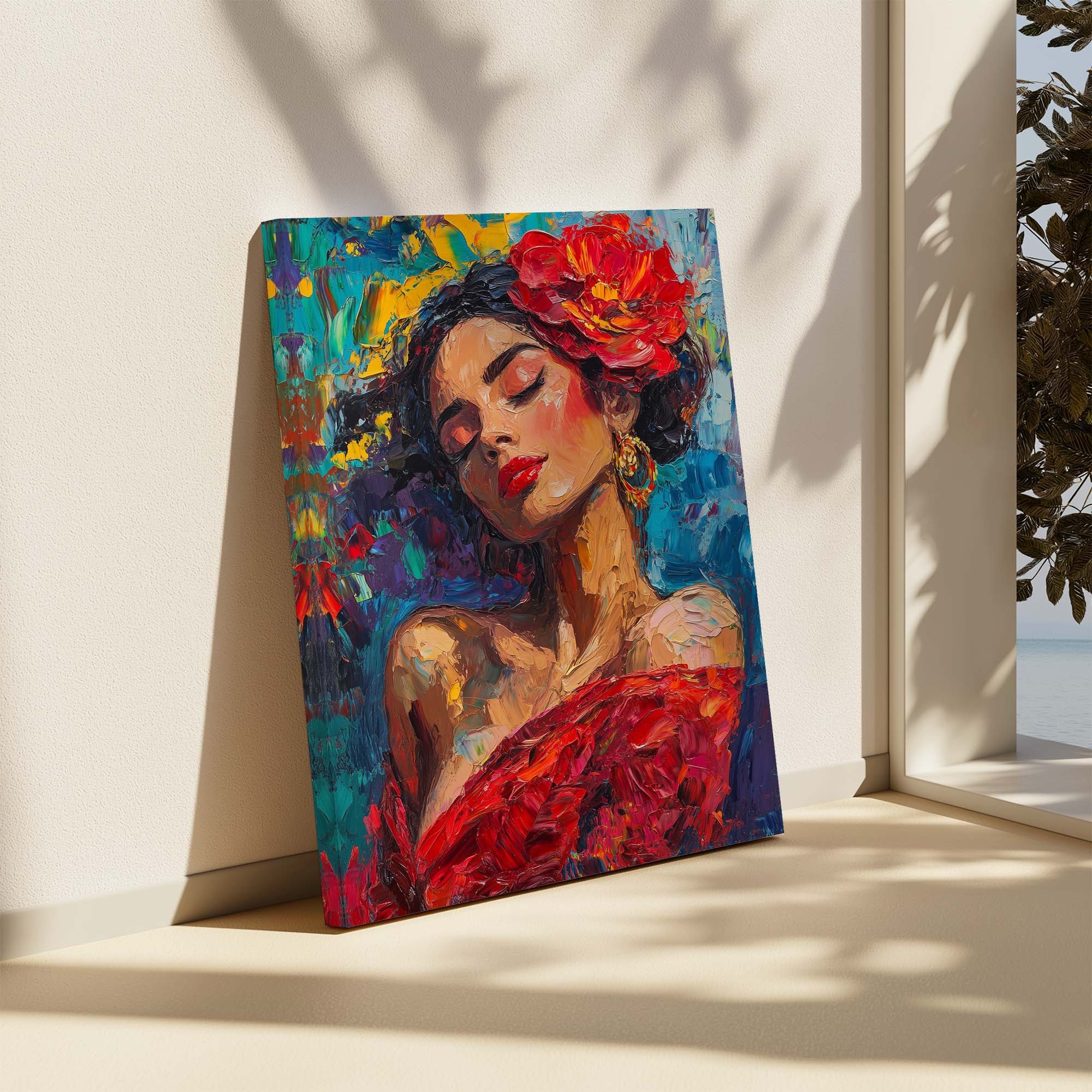 Flamenco Passion Canvas Print