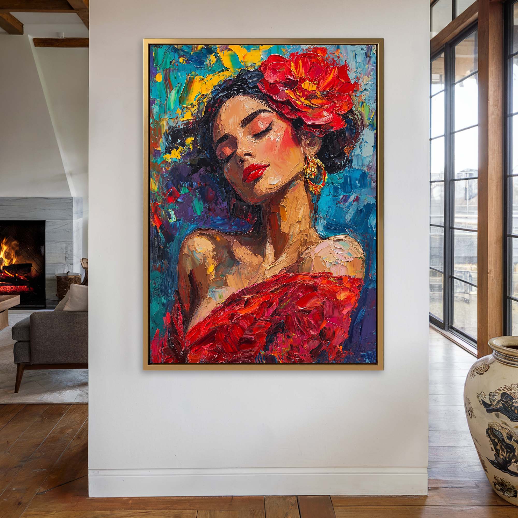 Flamenco Passion Canvas Print