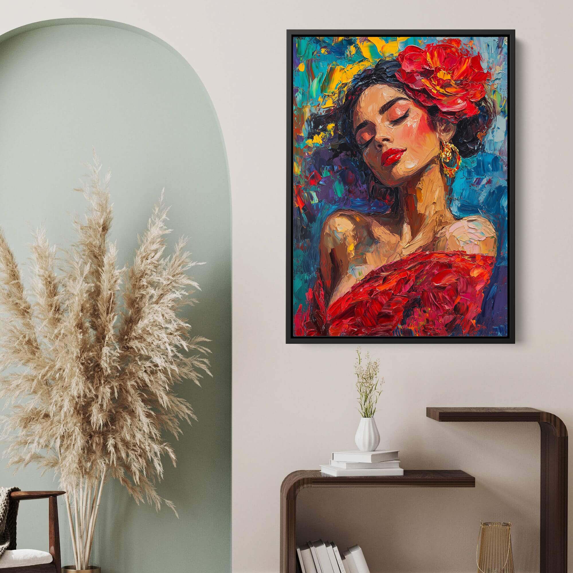 Flamenco Passion Canvas Print