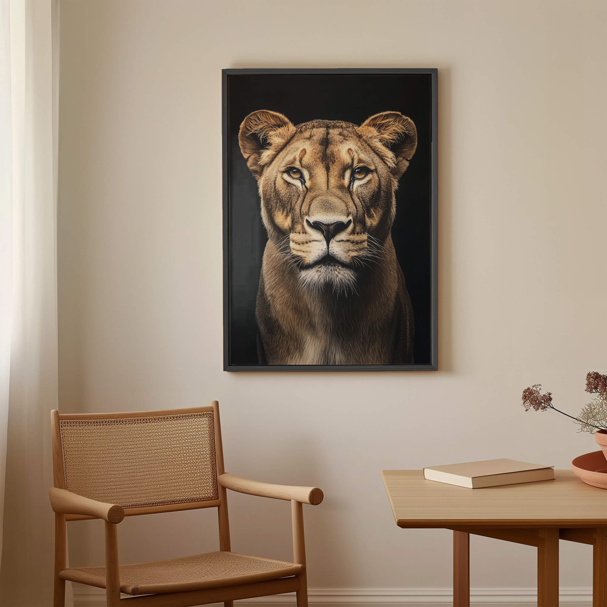 Focused Lioness Canvas Print Canvas Art Wildfrog Art