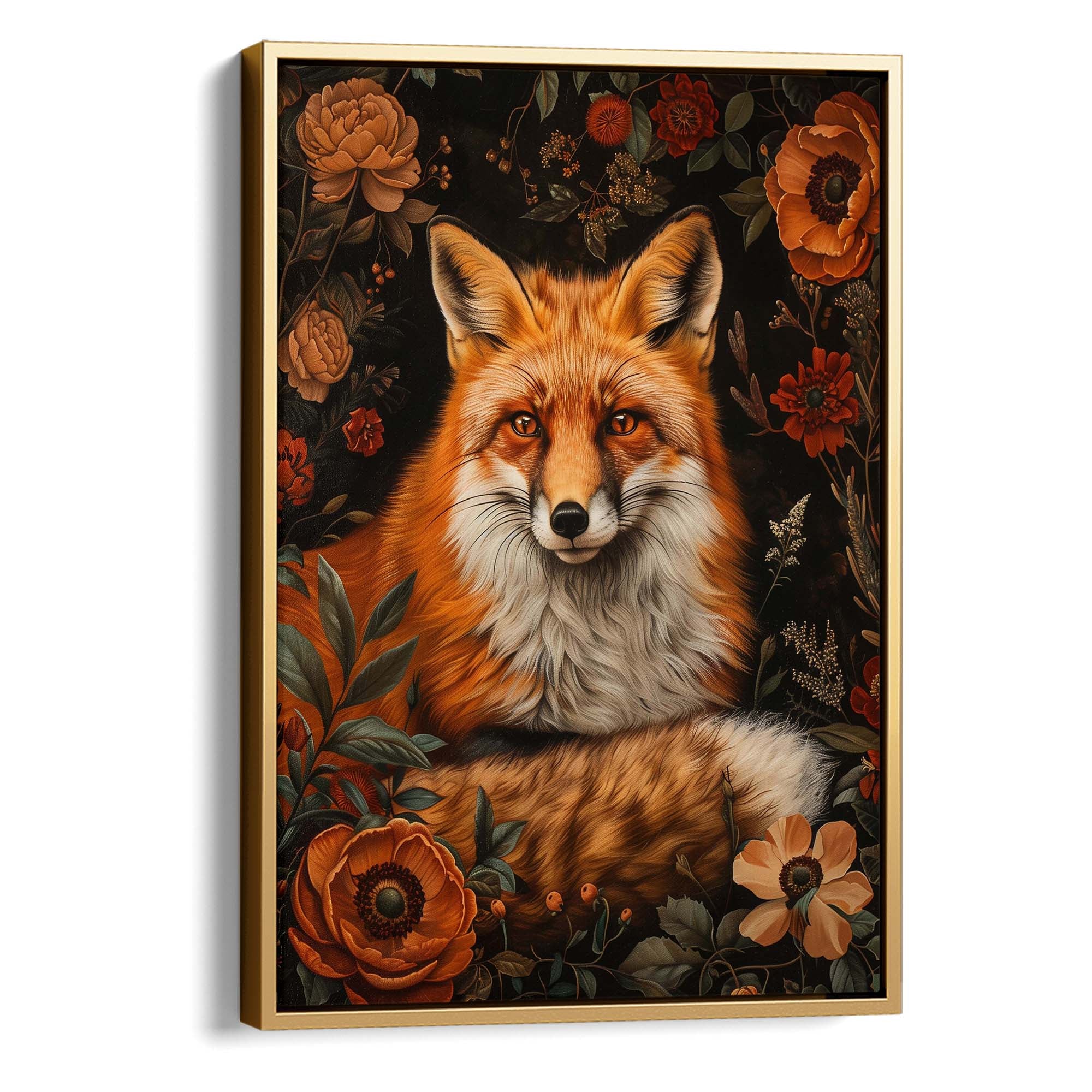 Fox in Autumn Canvas Print Canvas Art Wildfrog Art
