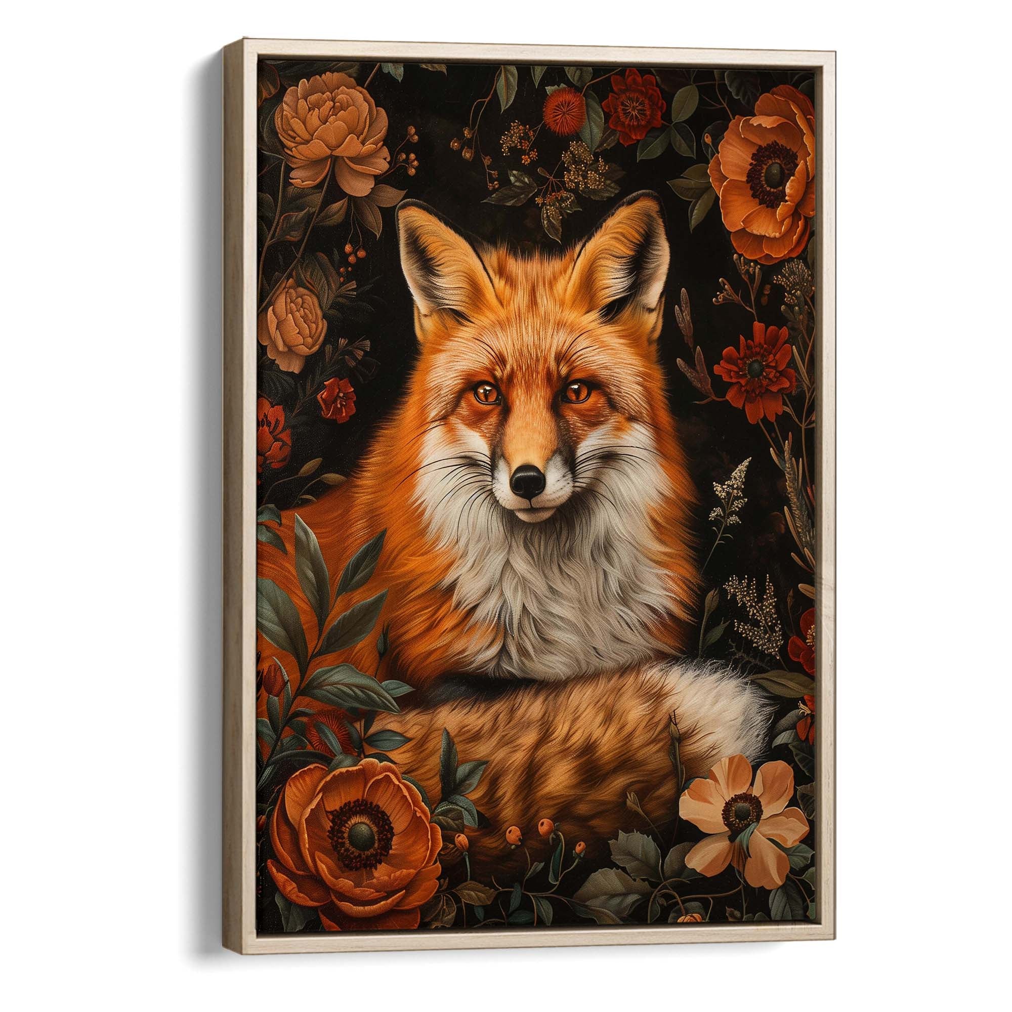 Fox in Autumn Canvas Print Canvas Art Wildfrog Art