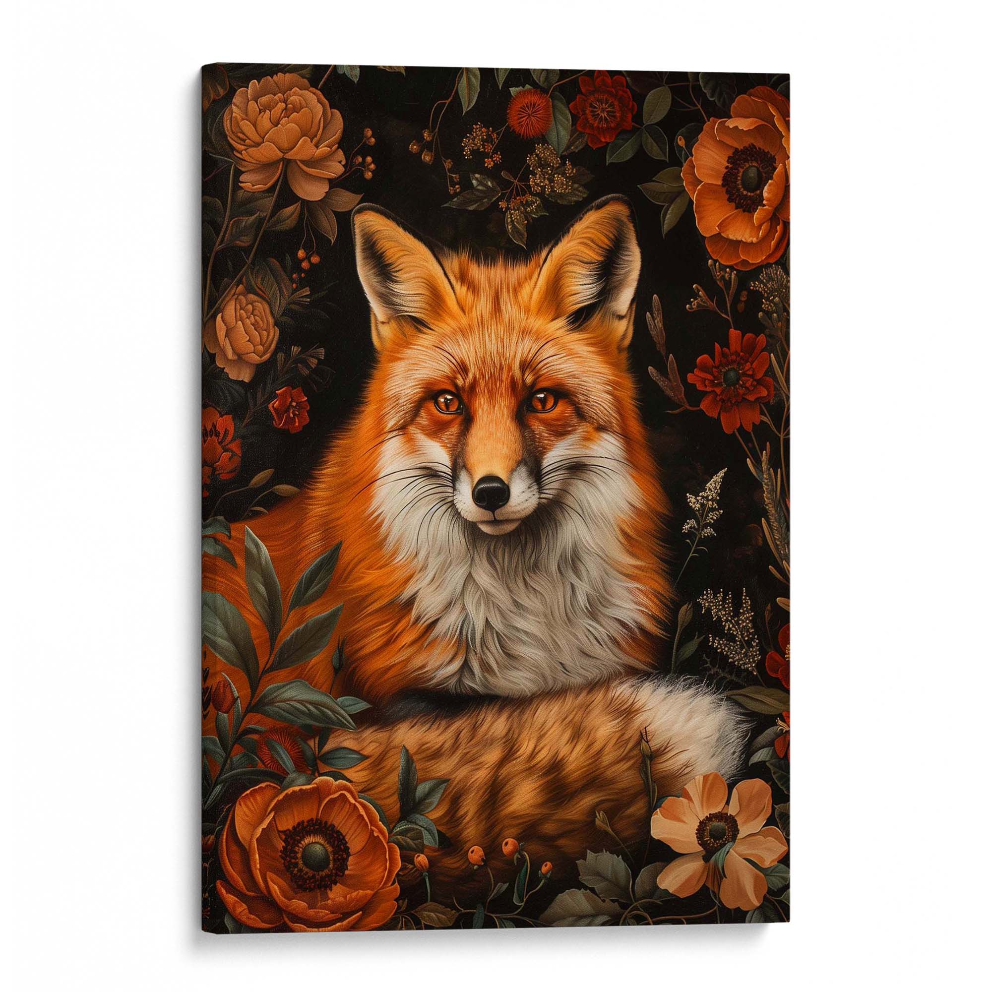 Fox in Autumn Canvas Print Canvas Art Wildfrog Art