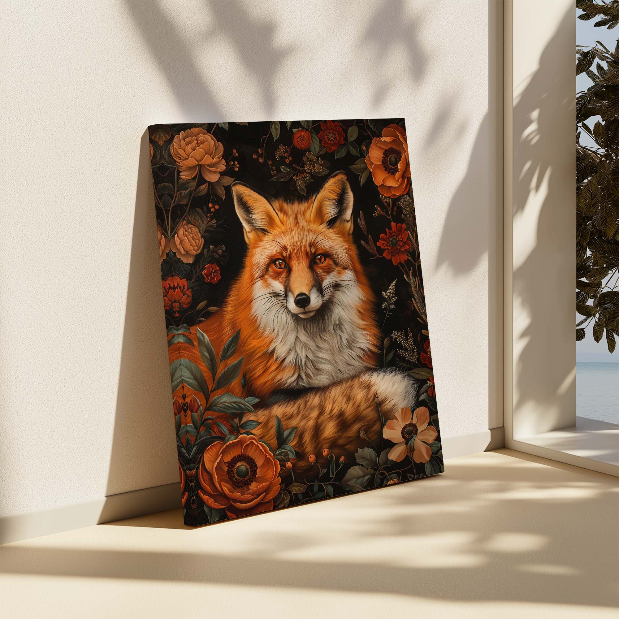 Fox in Autumn Canvas Print Canvas Art Wildfrog Art