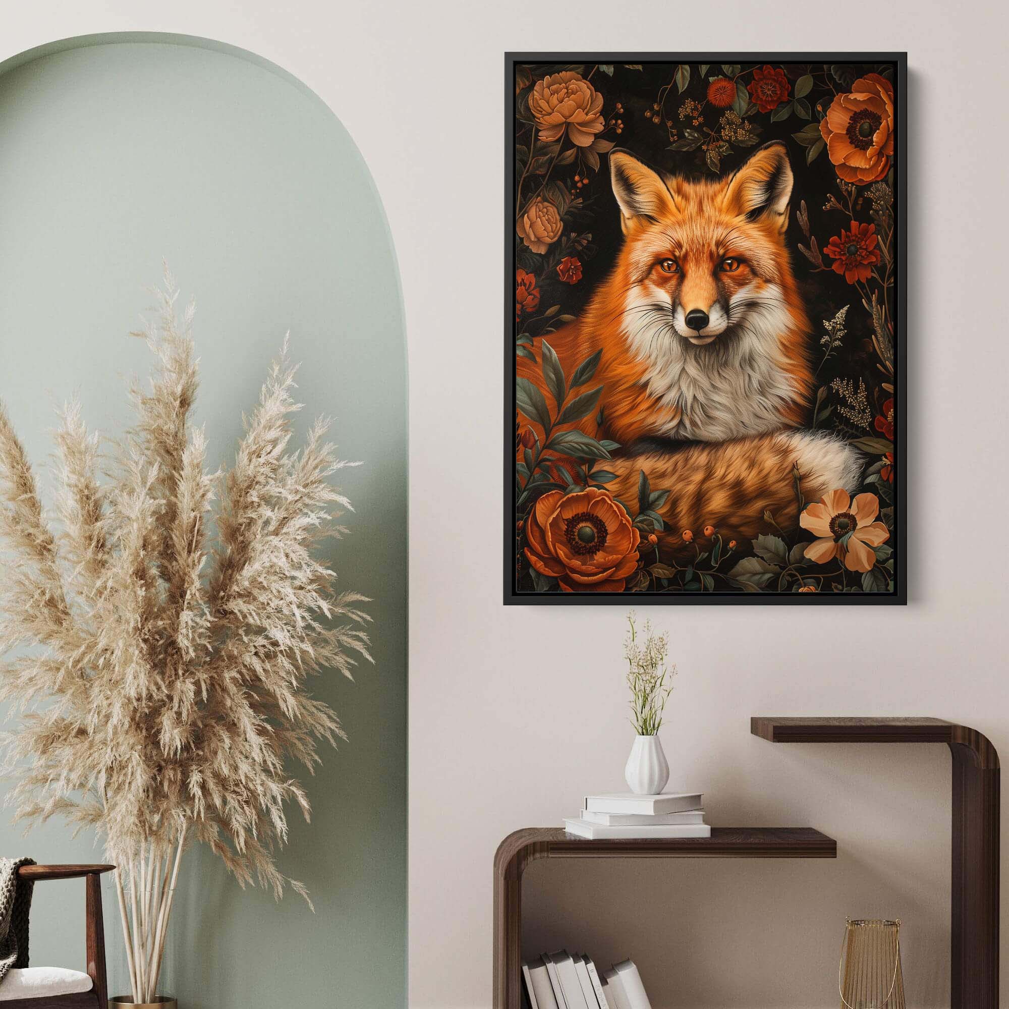 Fox in Autumn Canvas Print Canvas Art Wildfrog Art