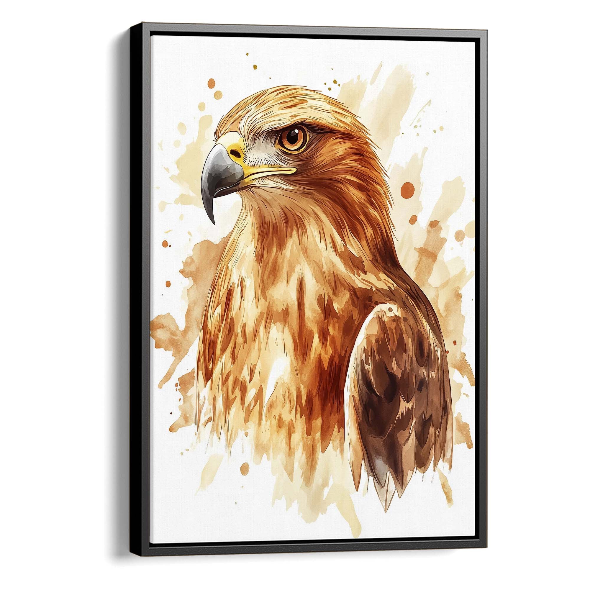 Golden Eagle Splash Canvas Print Canvas Art Wildfrog Art