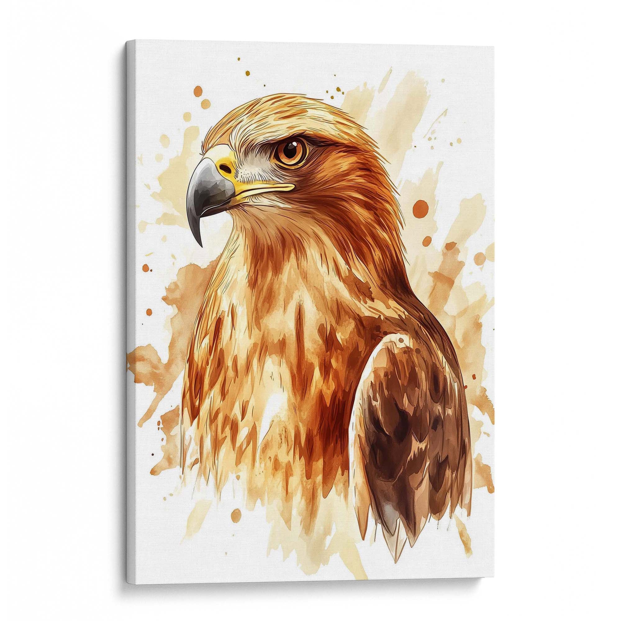 Golden Eagle Splash Canvas Print Canvas Art Wildfrog Art