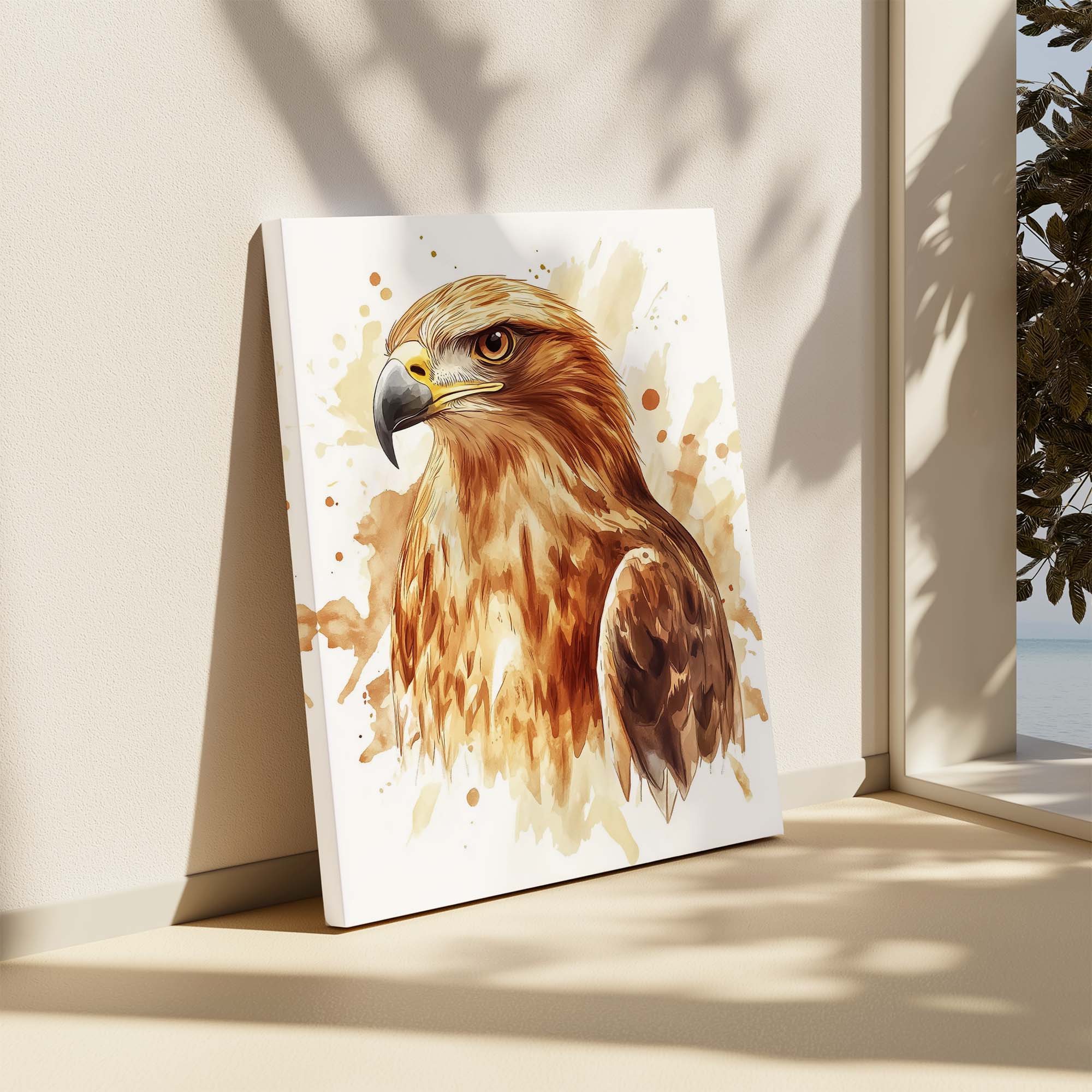 Golden Eagle Splash Canvas Print Canvas Art Wildfrog Art