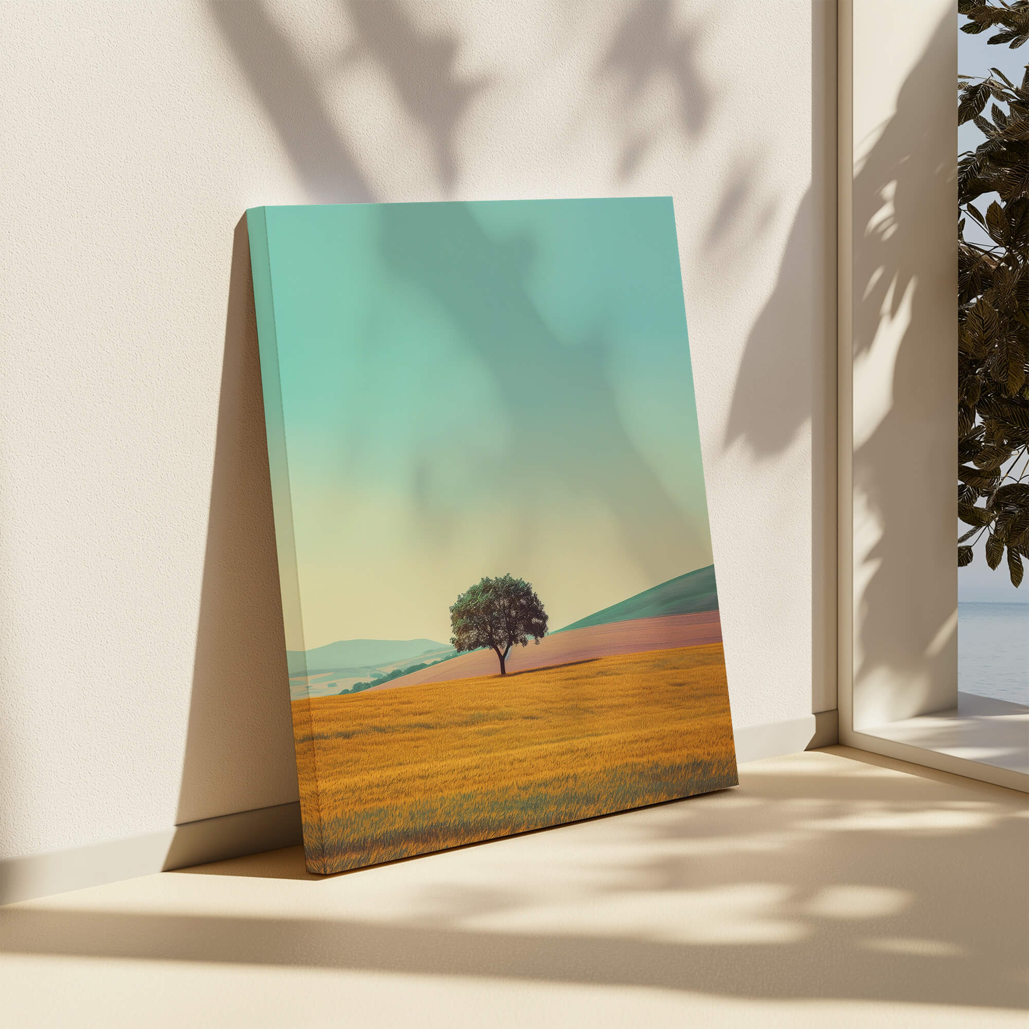 Golden Pillars Canvas Print