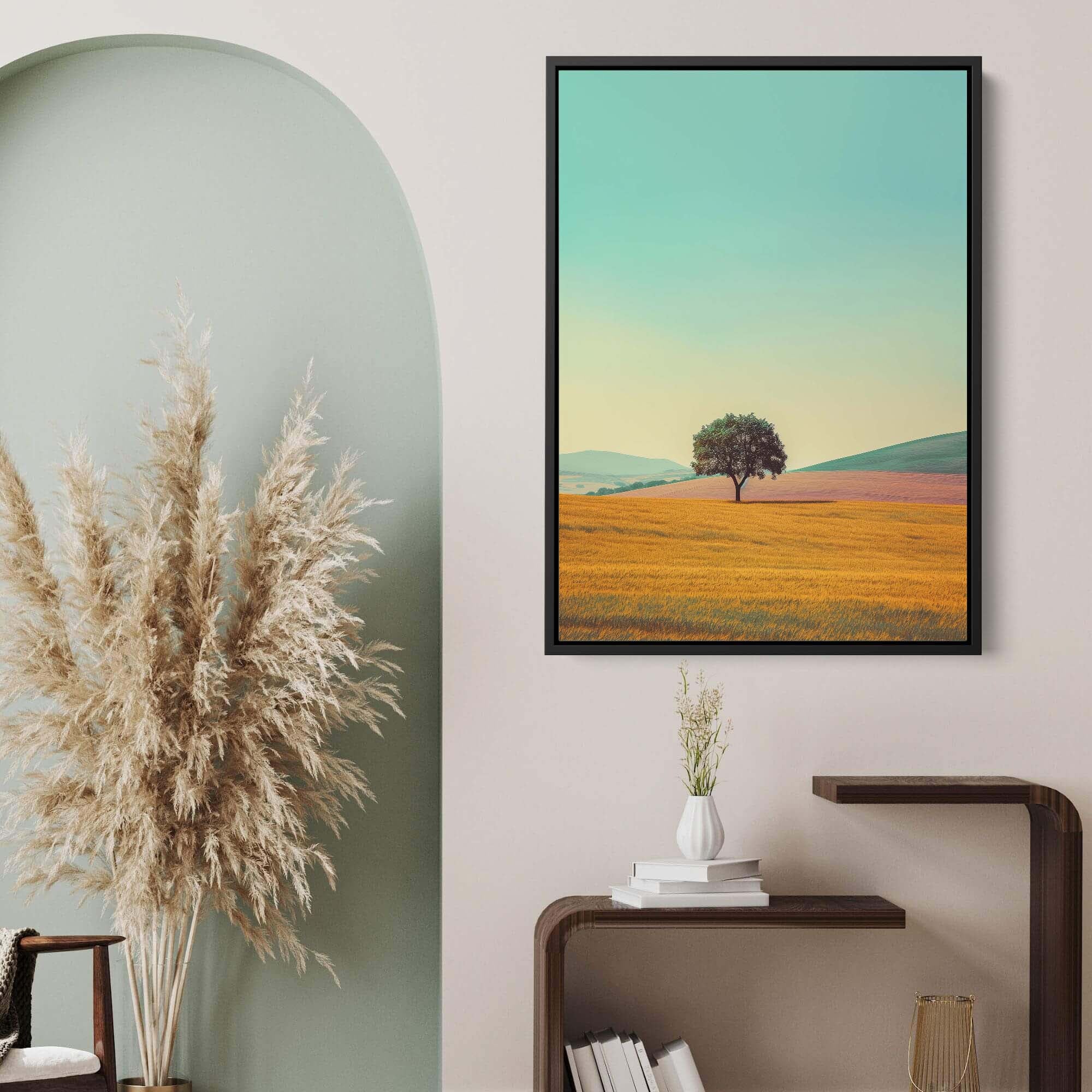 Golden Pillars Canvas Print