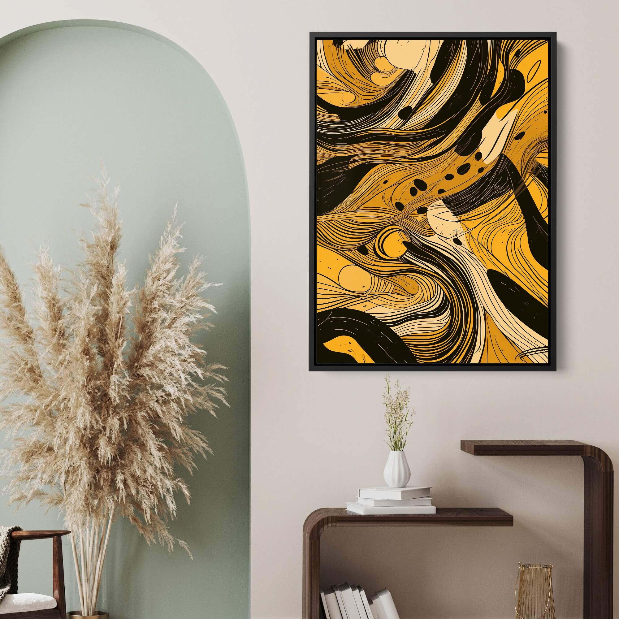 Golden Pleats Canvas Print Canvas Art Wildfrog Art