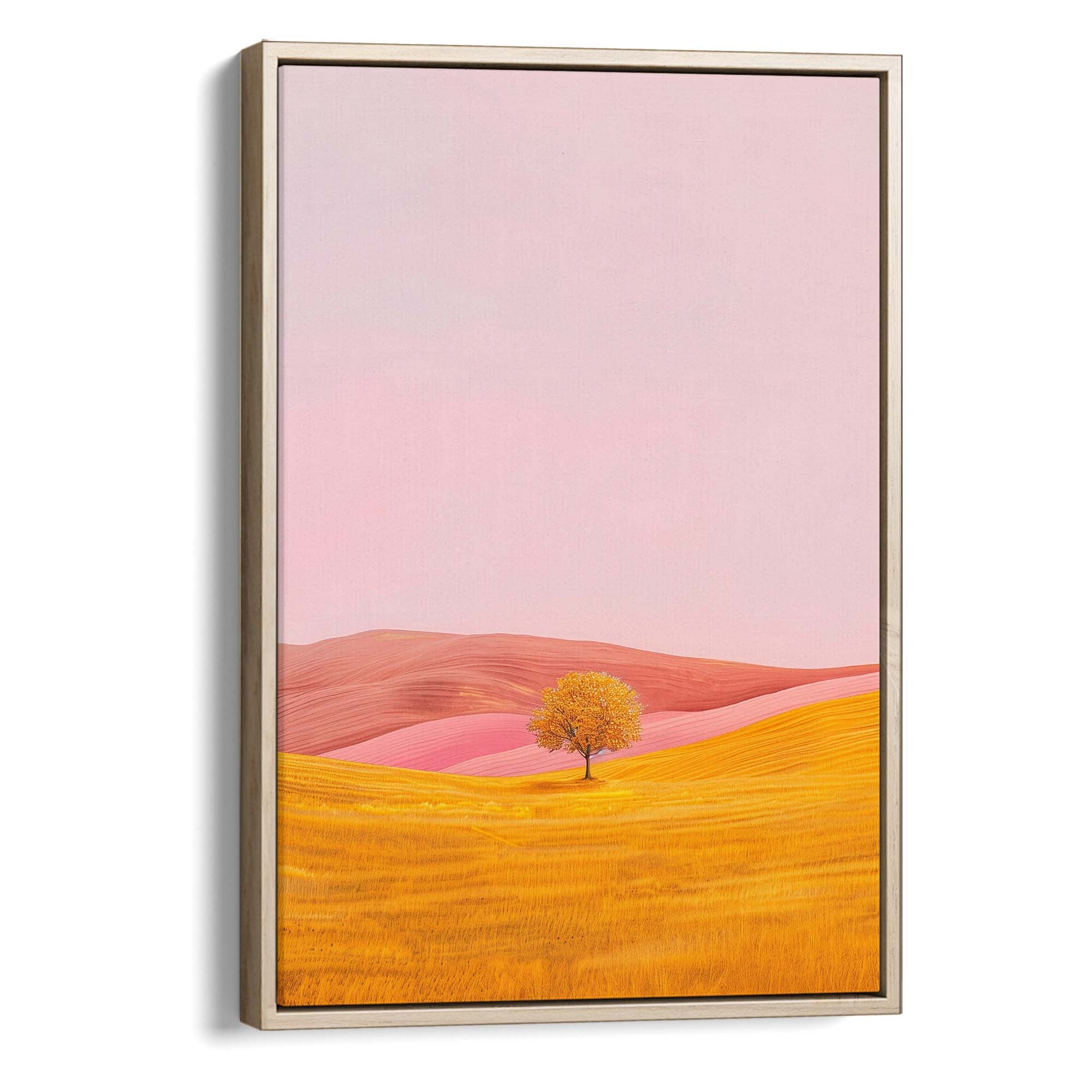 Golden Silk Hills Canvas Print