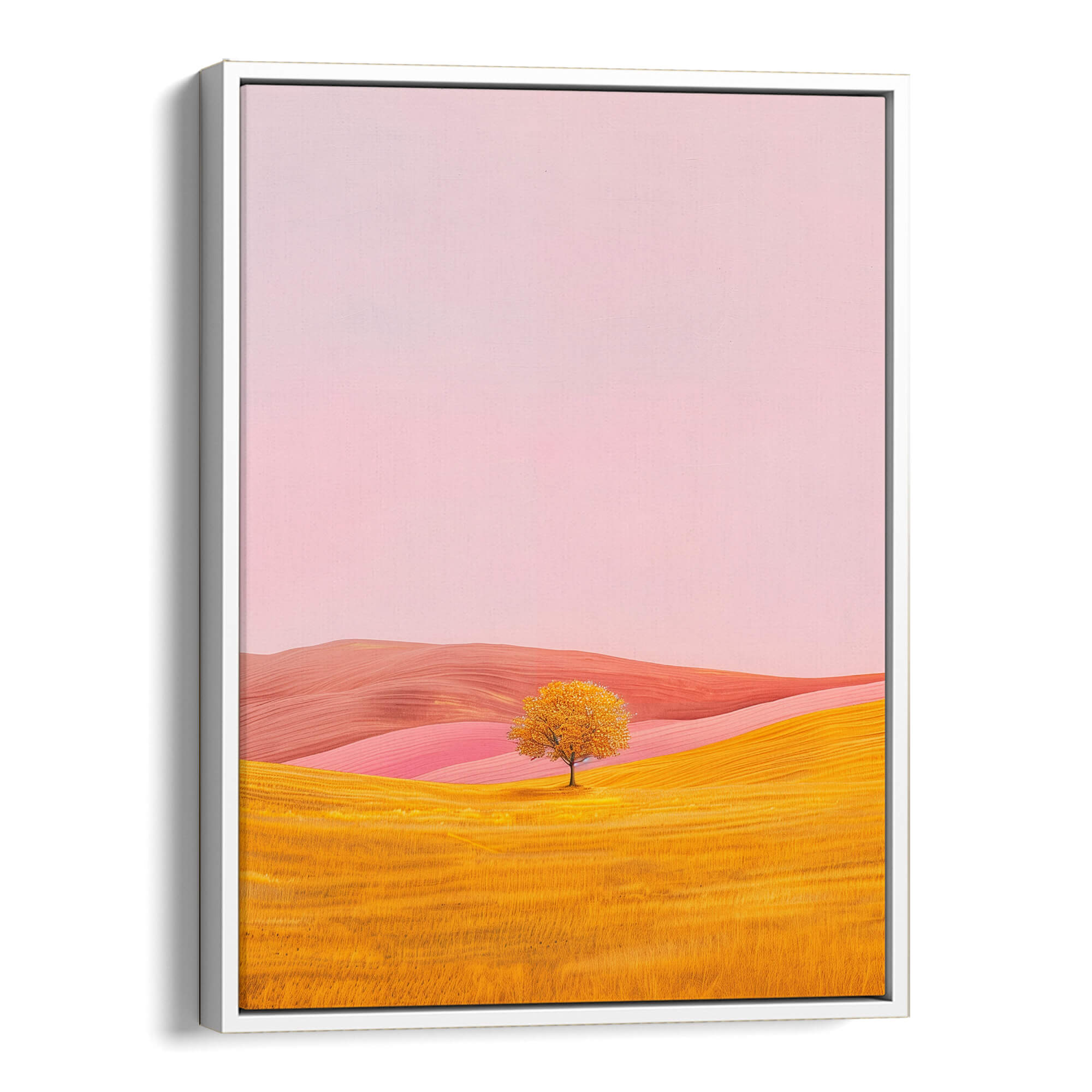 Golden Silk Hills Canvas Print