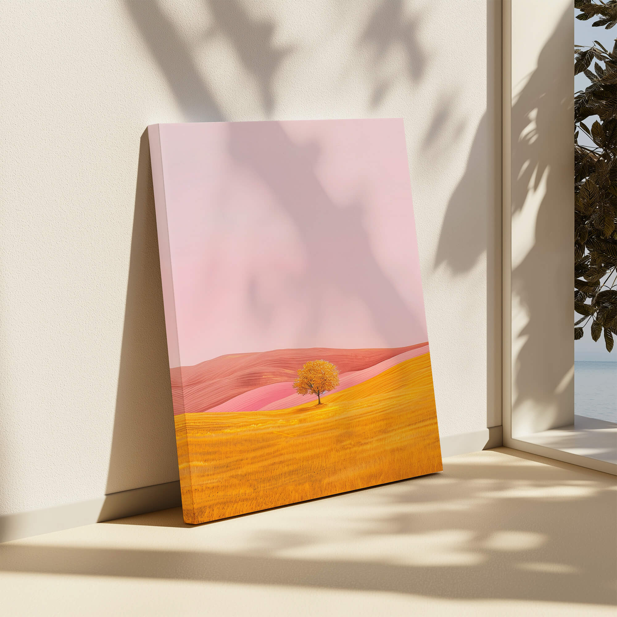 Golden Silk Hills Canvas Print