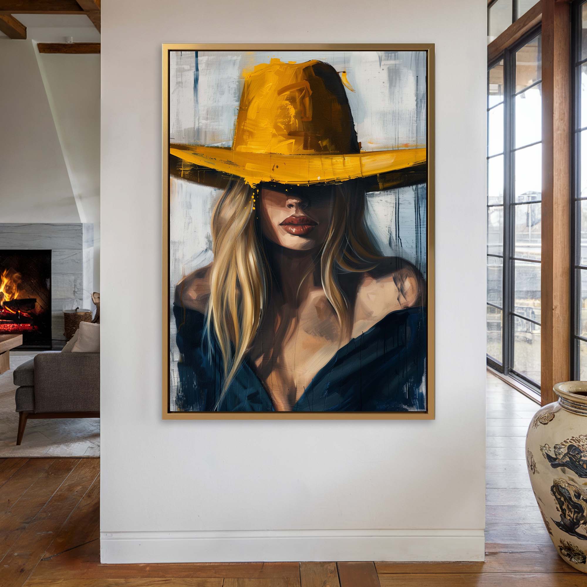 Hidden Cowgirl No2 Canvas Print Canvas Art Wildfrog Art