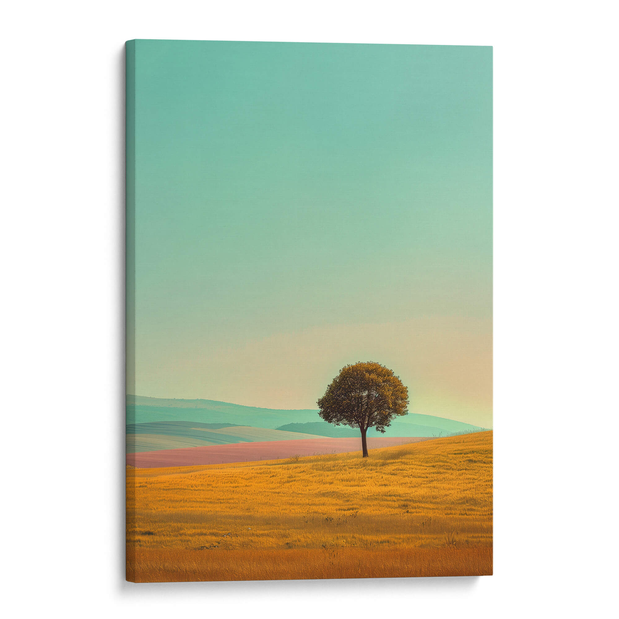 Hushed Sunrise Tree Canvas Print