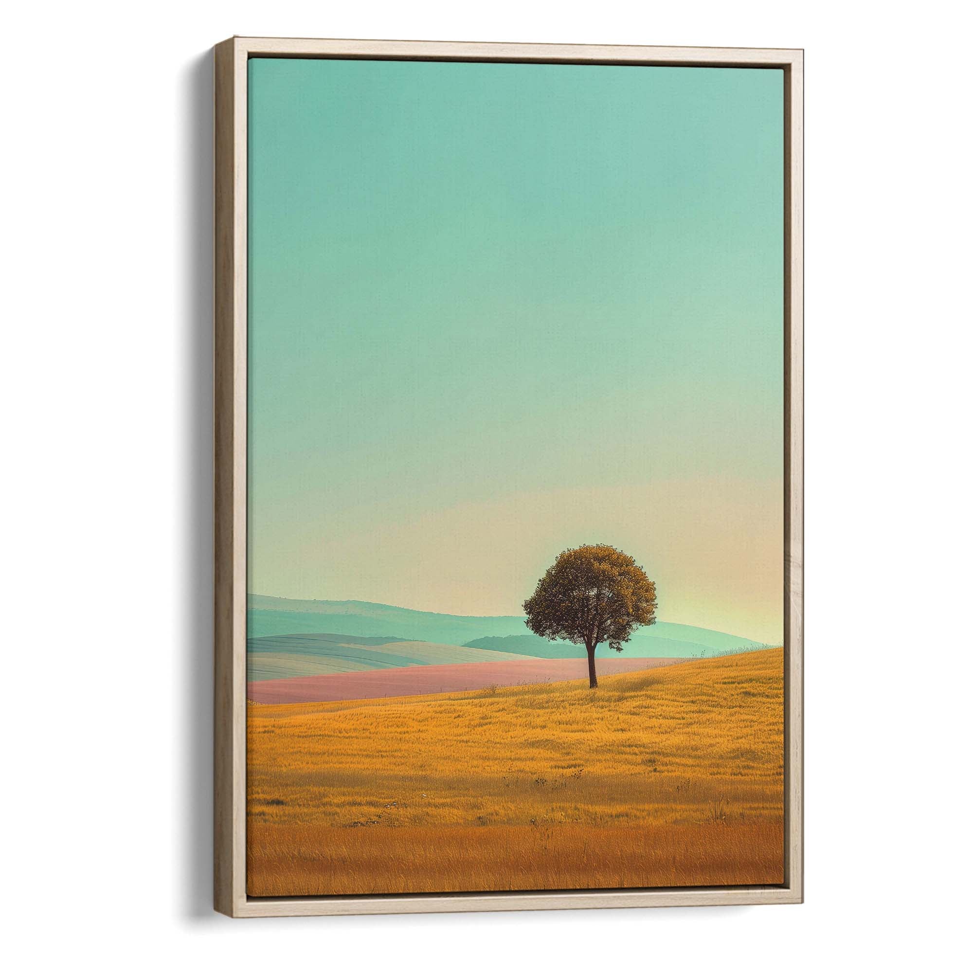Hushed Sunrise Tree Canvas Print