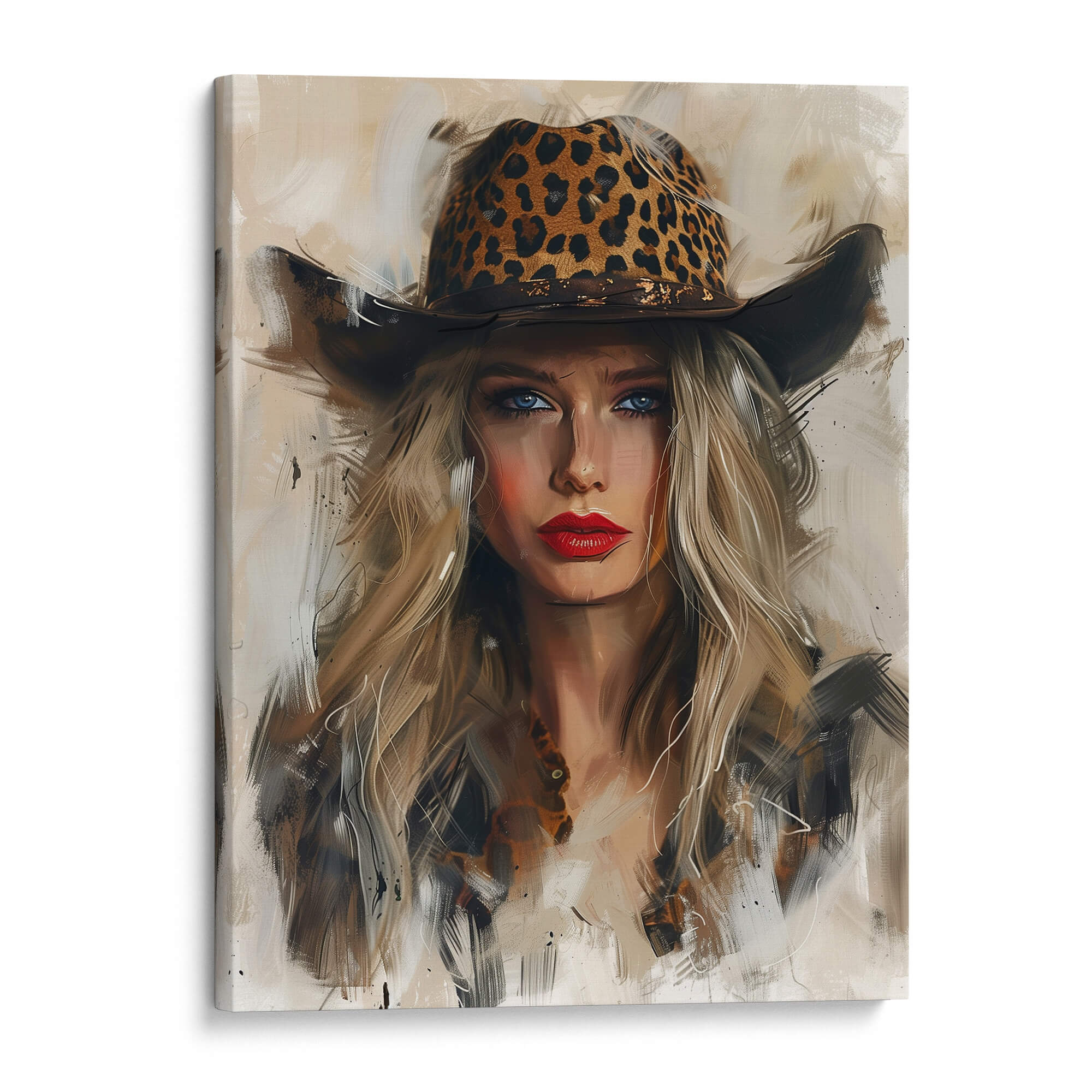Leopard Stare Canvas Print