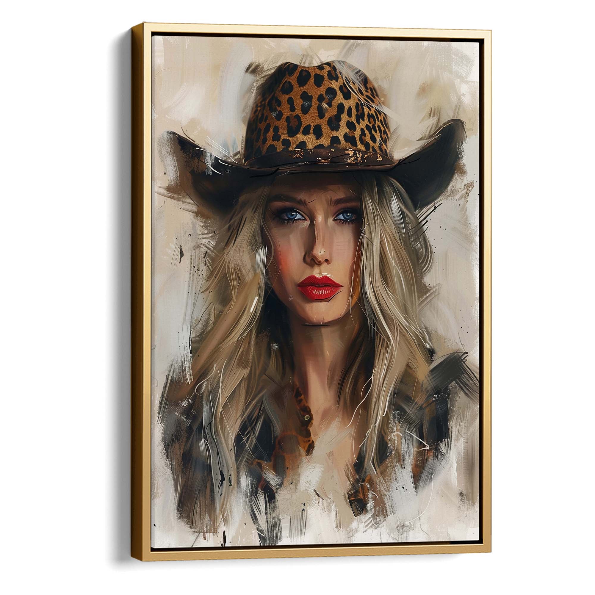 Leopard Stare Canvas Print