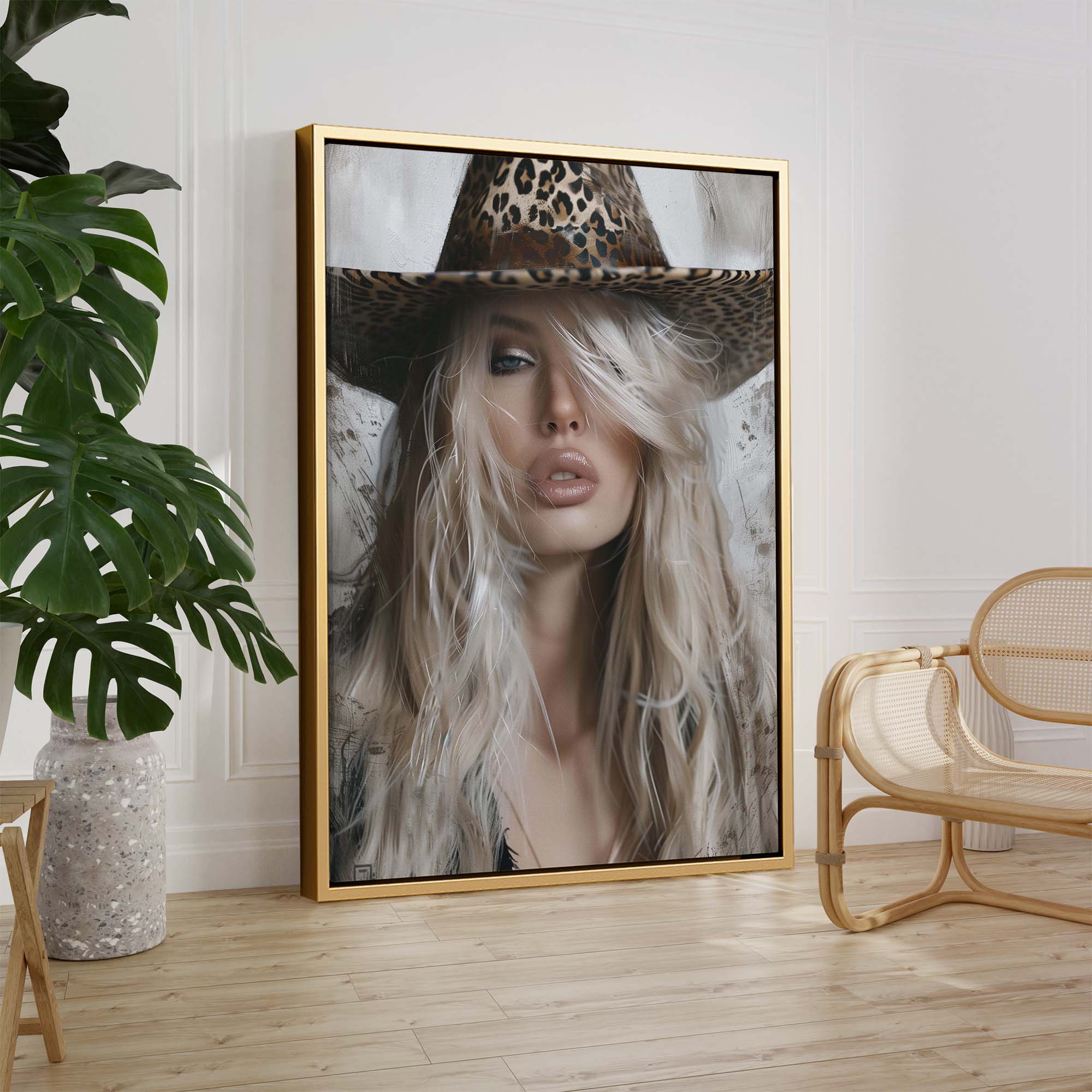 Leopard Wind Canvas Print