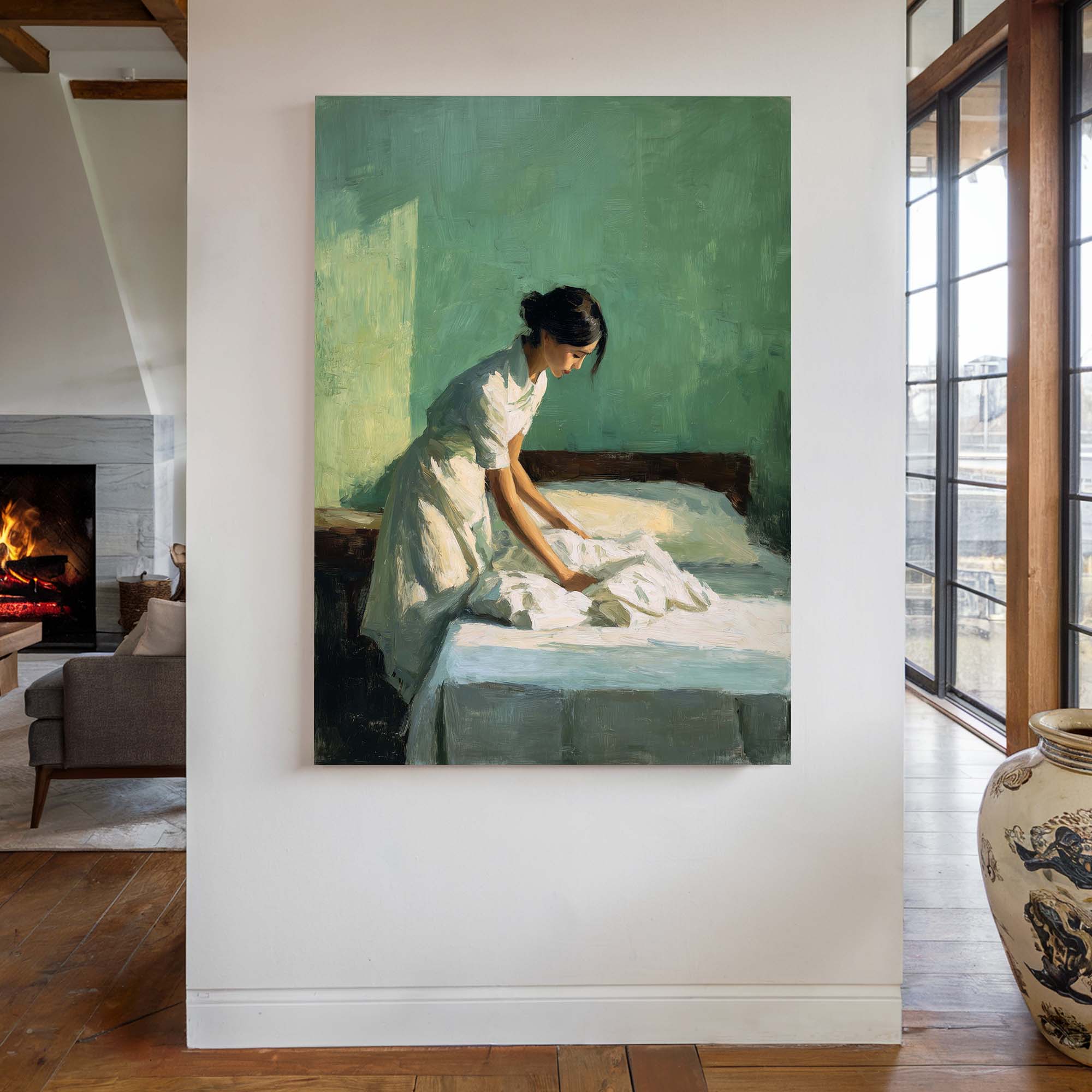 Light and Linen Canvas Print