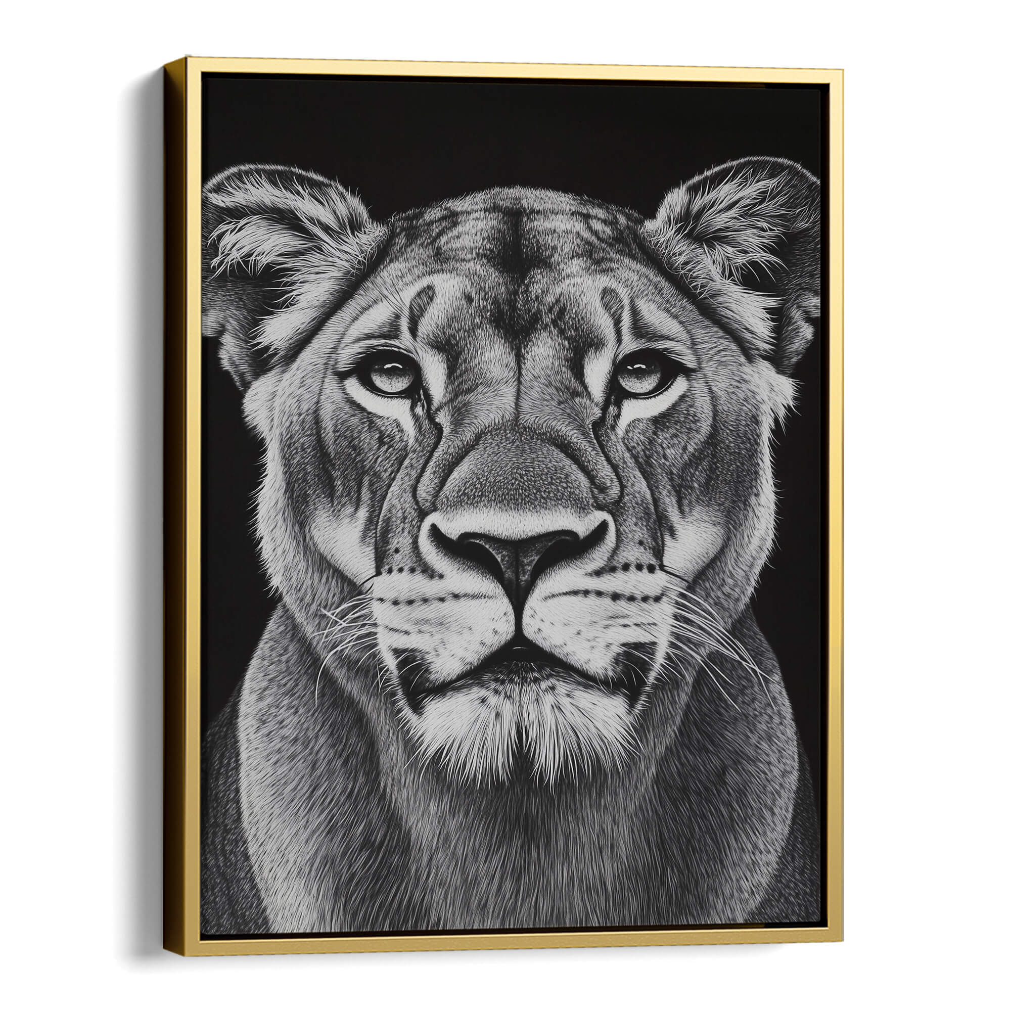 Lioness Portrait Canvas Print Canvas Art Wildfrog Art