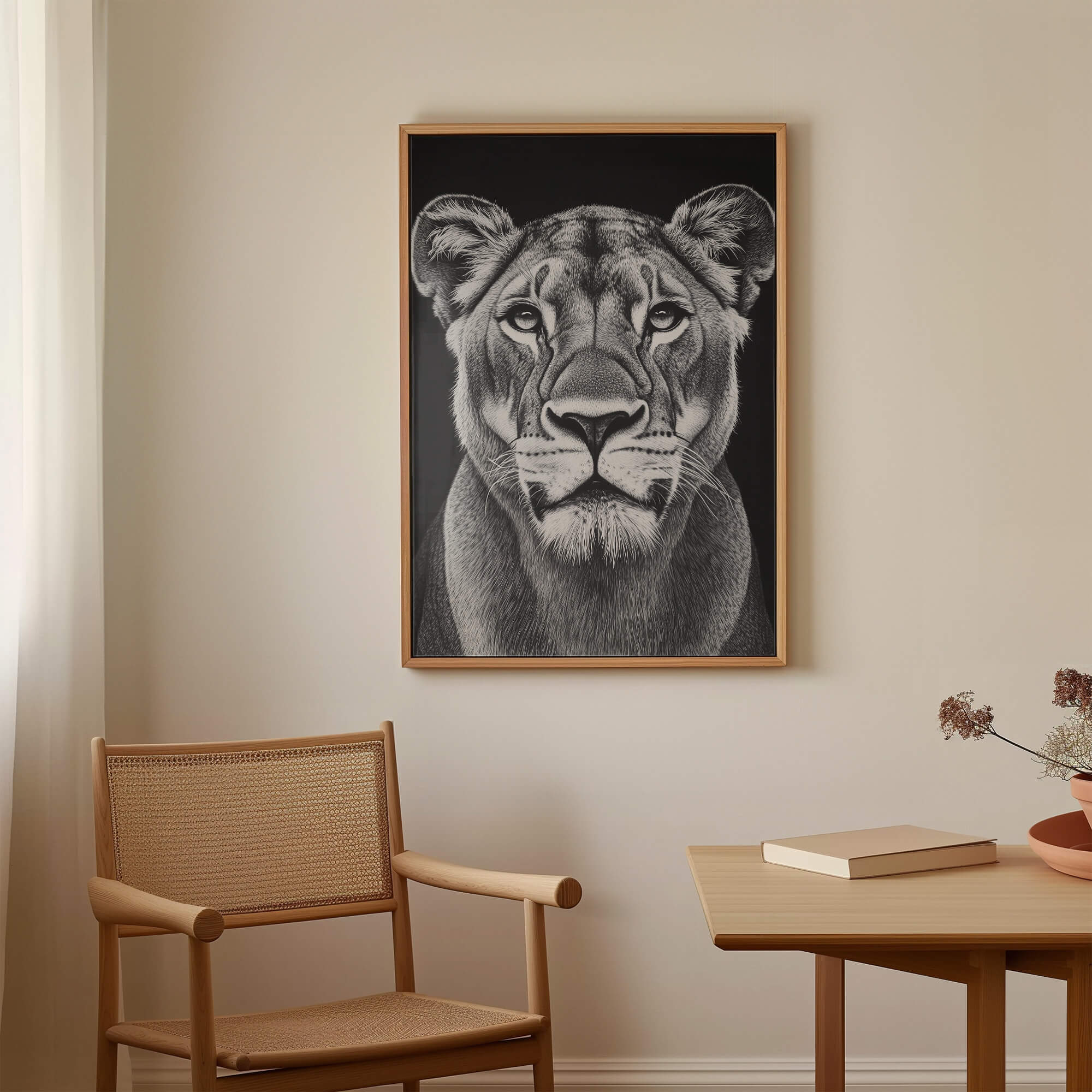 Lioness Portrait Canvas Print Canvas Art Wildfrog Art