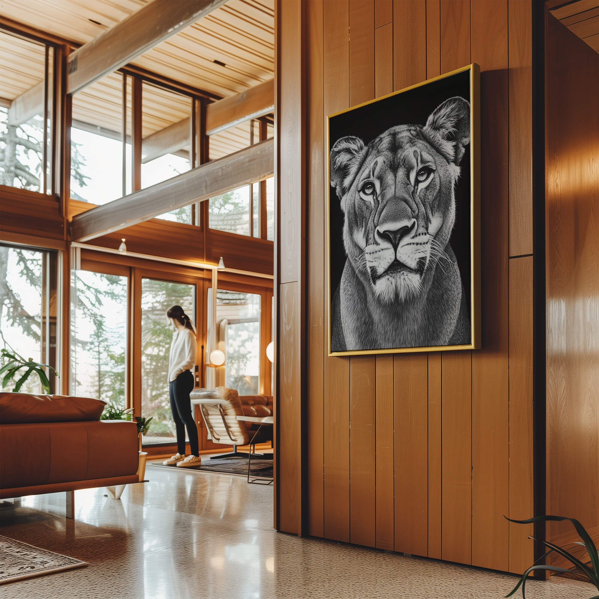 Lioness Portrait Canvas Print Canvas Art Wildfrog Art