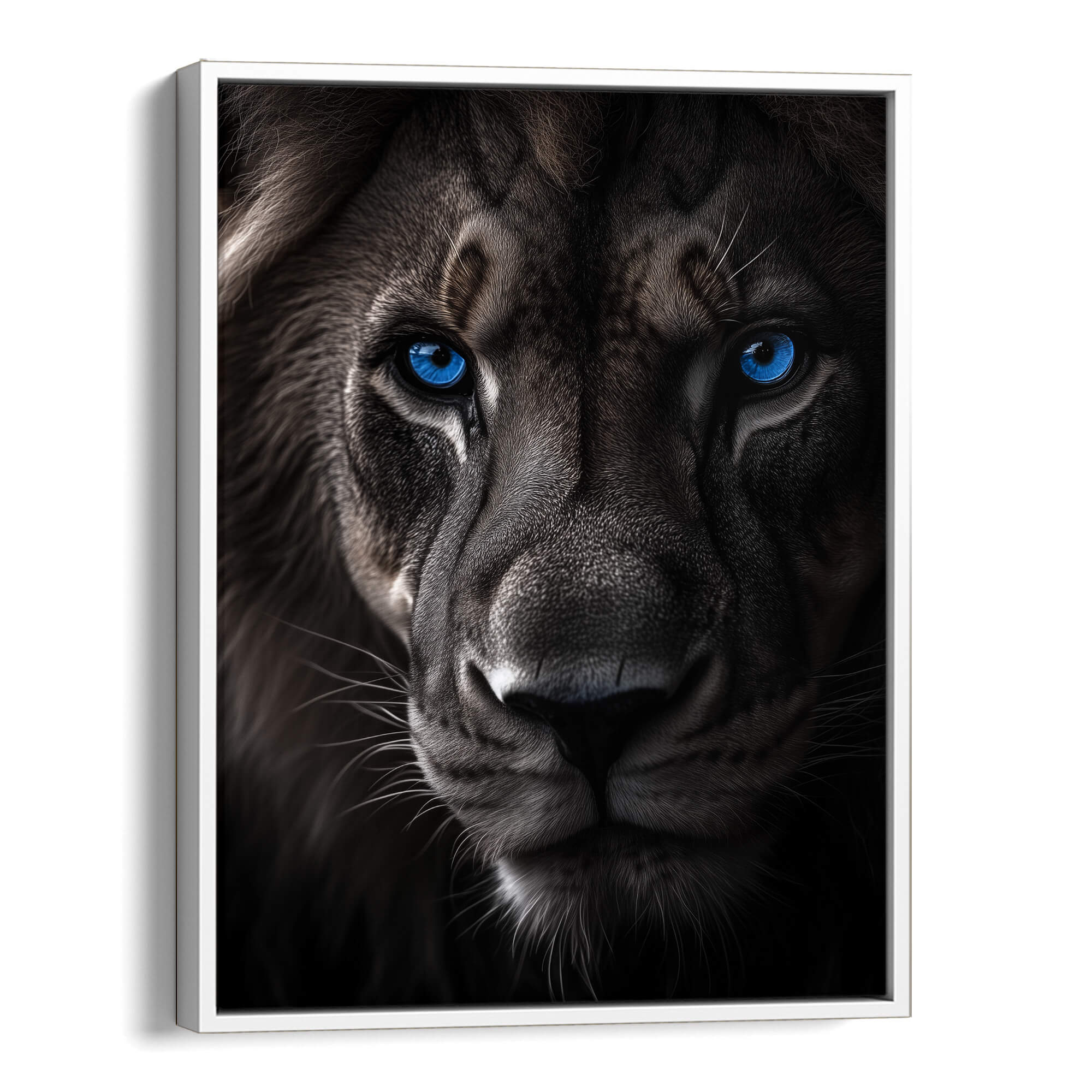 Lion with Golden Mane Canvas Print Canvas Art Wildfrog Art