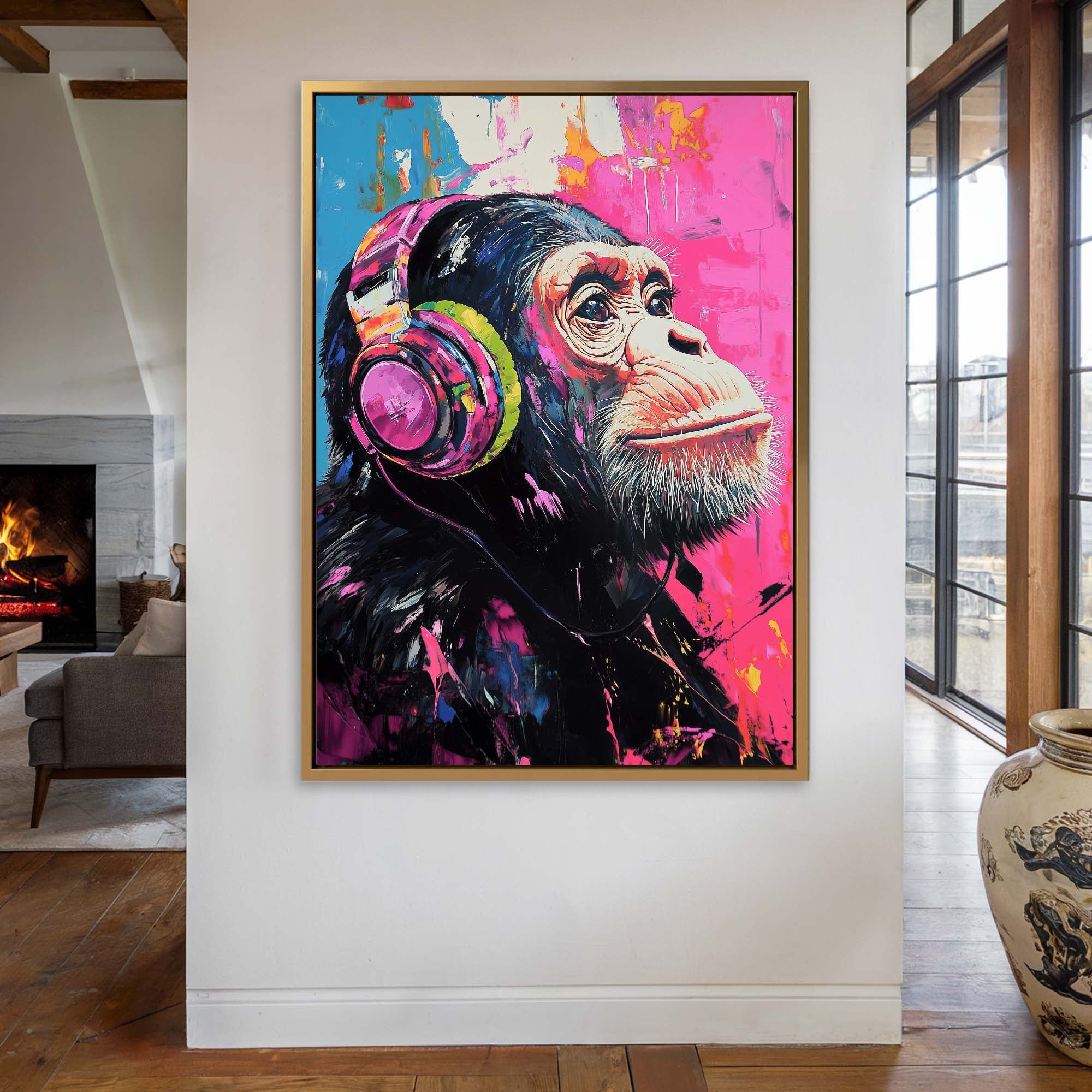 Love of Music No3-Pink Edition Canvas Print