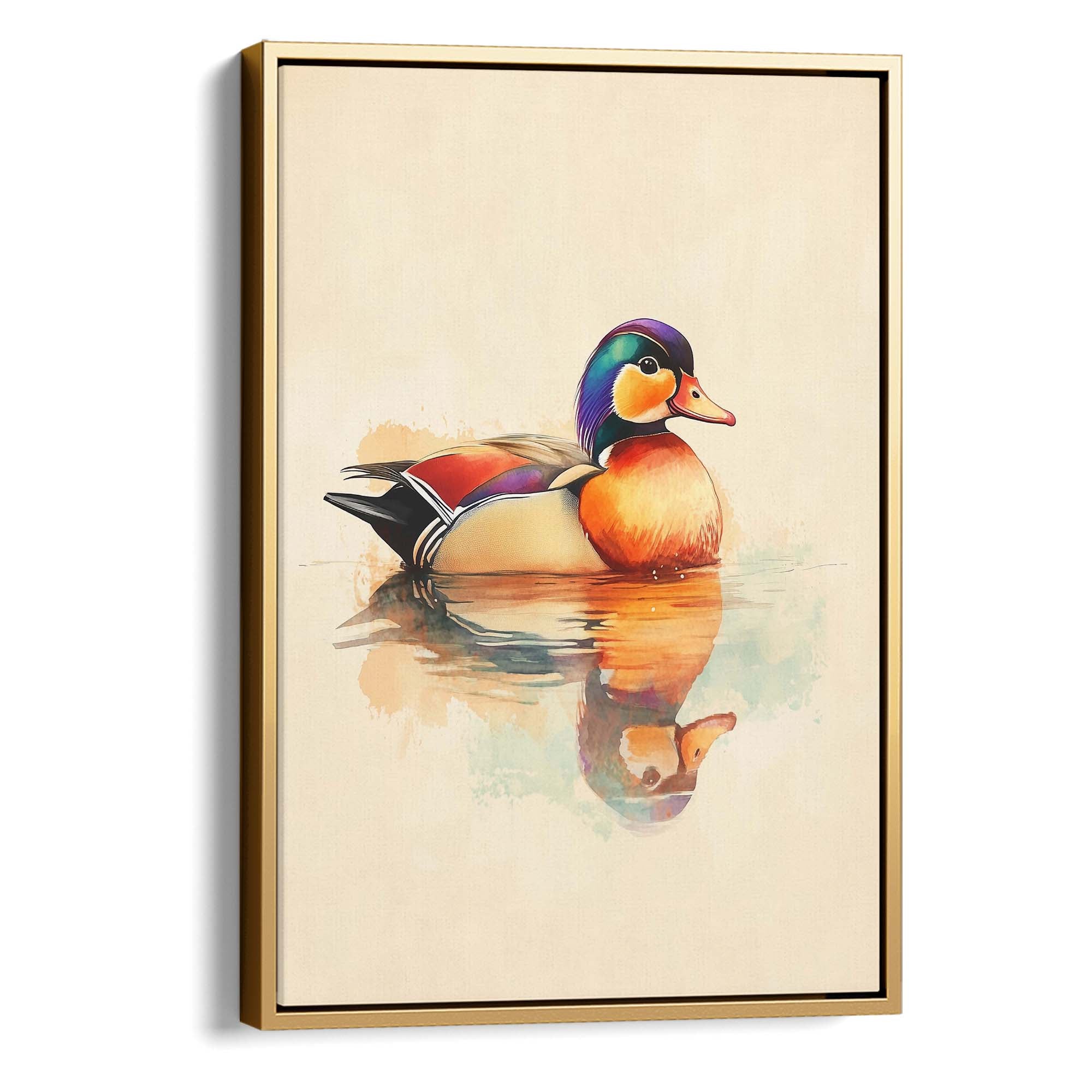 Mandarin Duck No1 Canvas Print