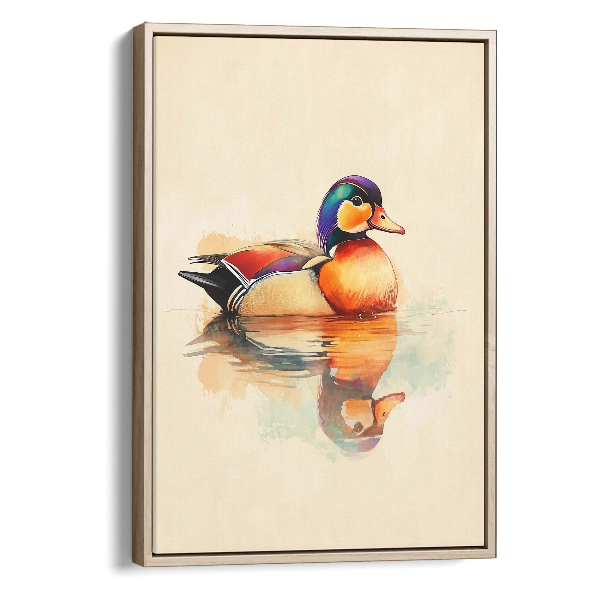 Mandarin Duck No1 Canvas Print