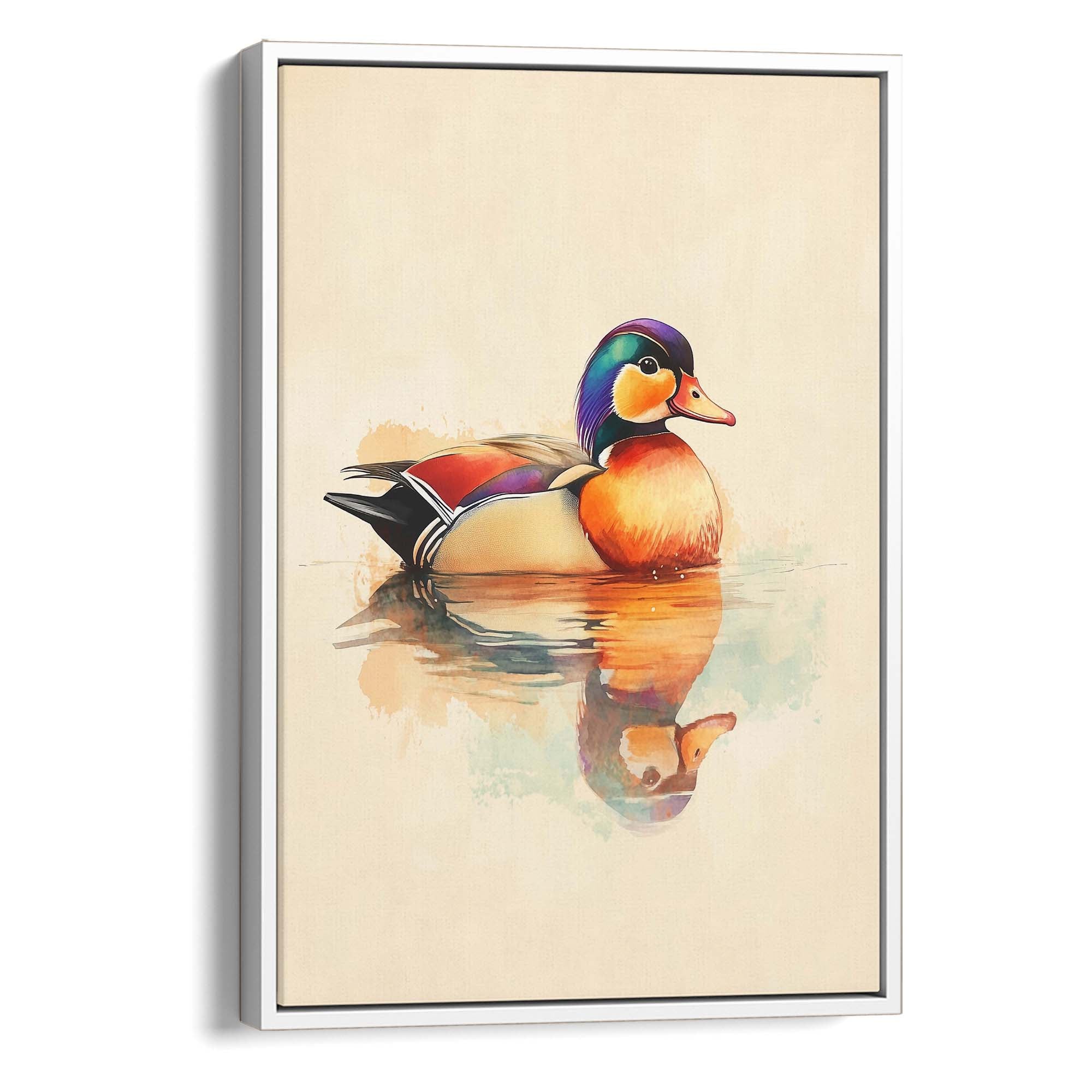 Mandarin Duck No1 Canvas Print