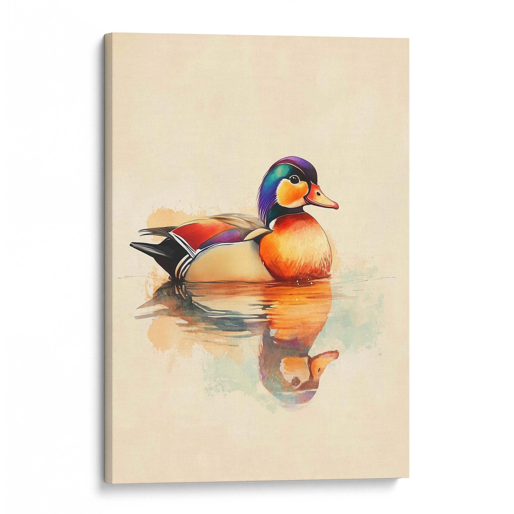 Mandarin Duck No1 Canvas Print