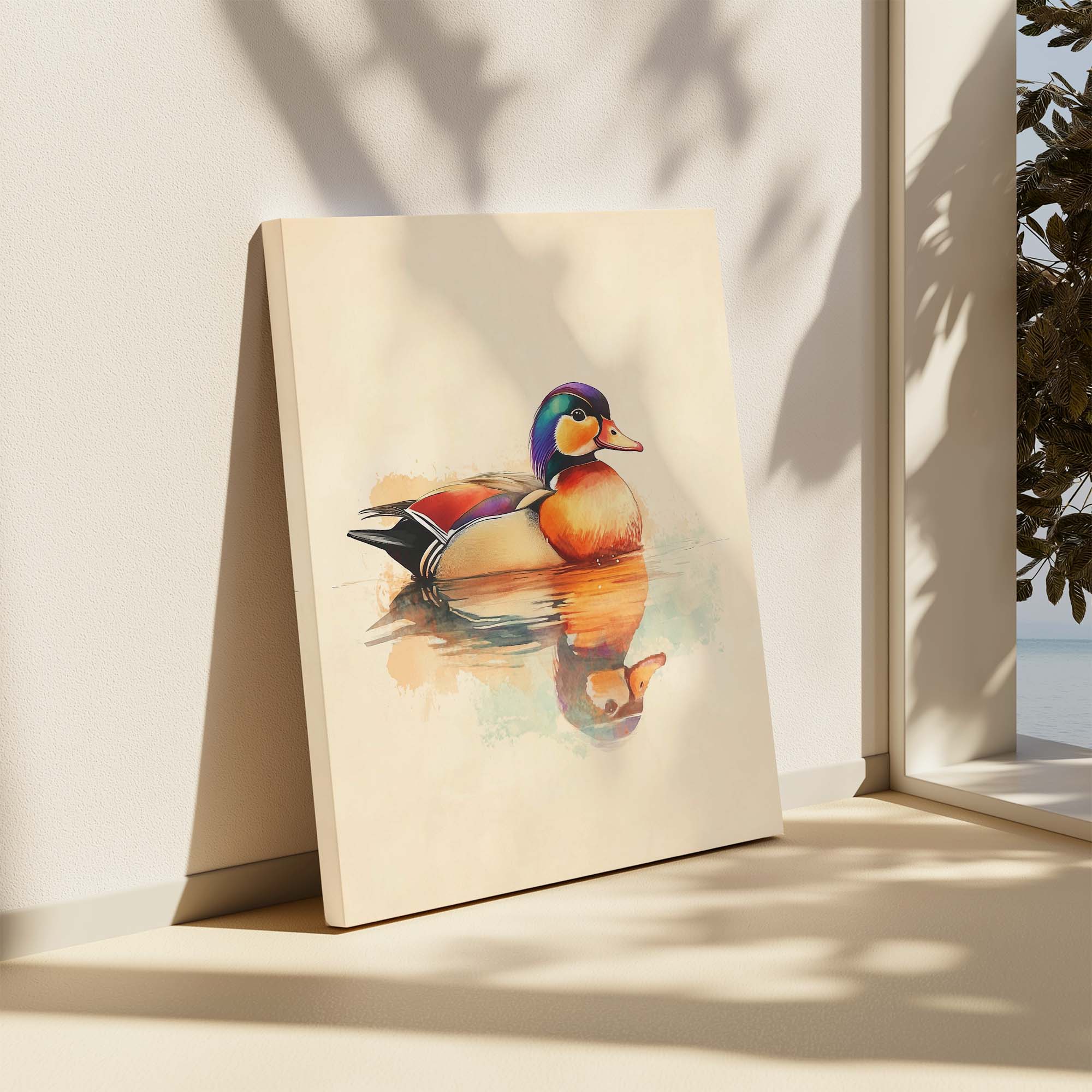 Mandarin Duck No1 Canvas Print
