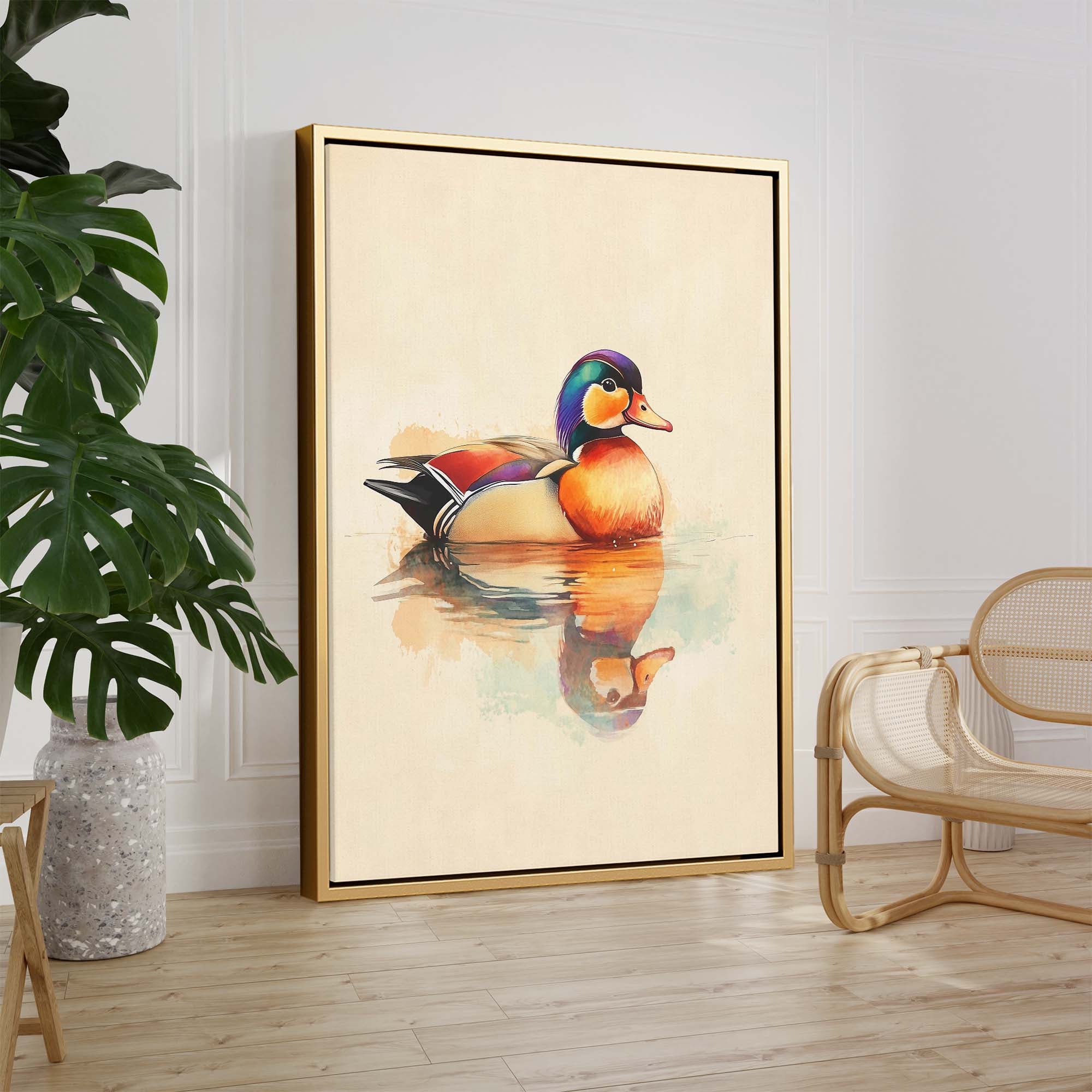 Mandarin Duck No1 Canvas Print