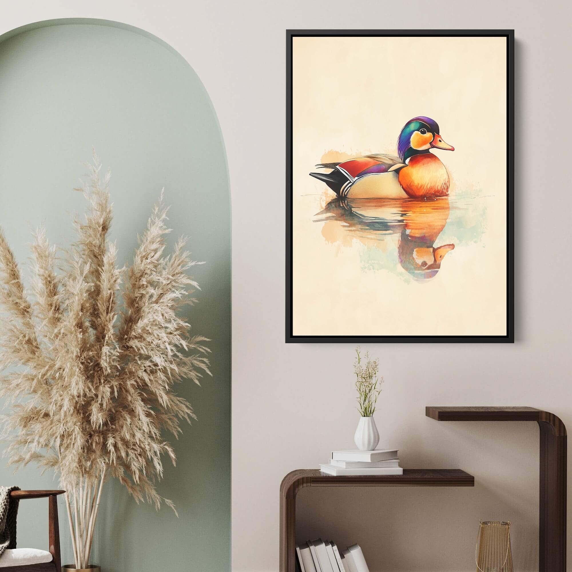Mandarin Duck No1 Canvas Print