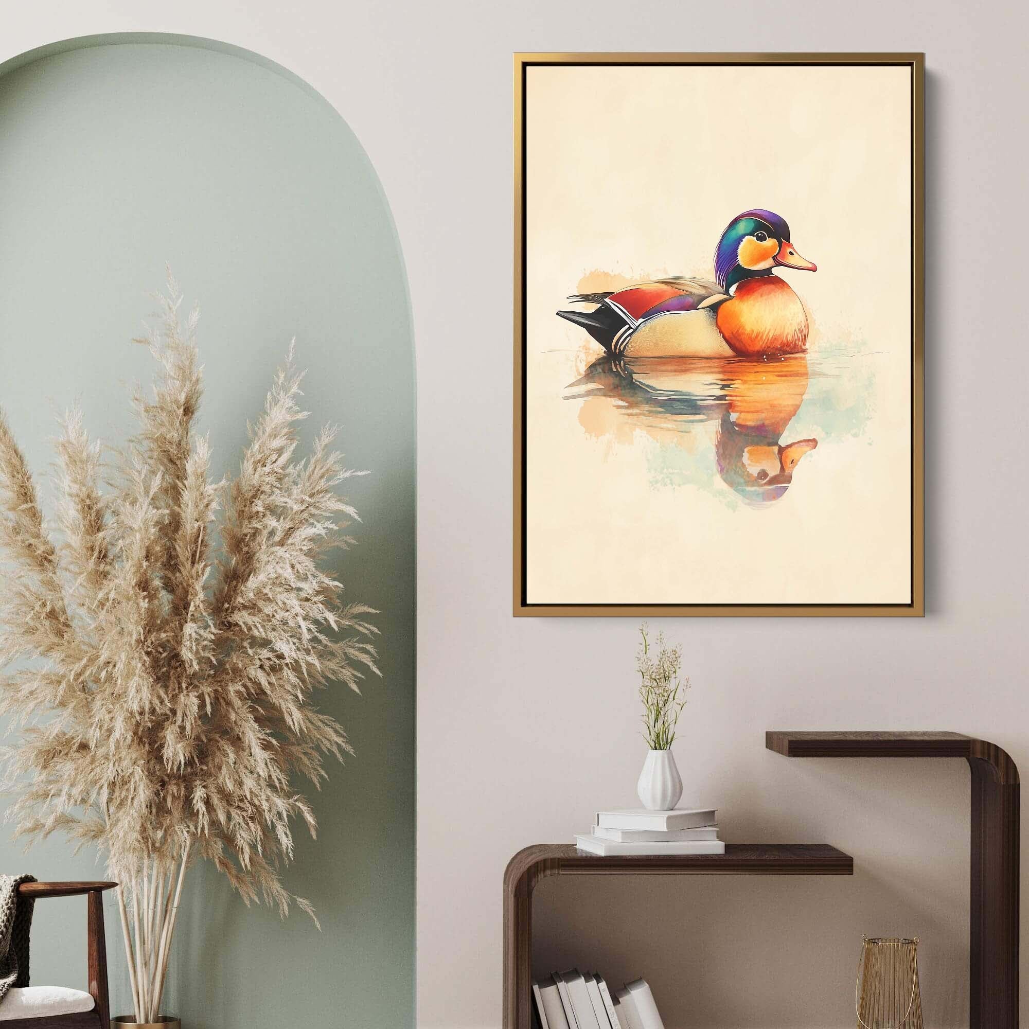Mandarin Duck No1 Canvas Print
