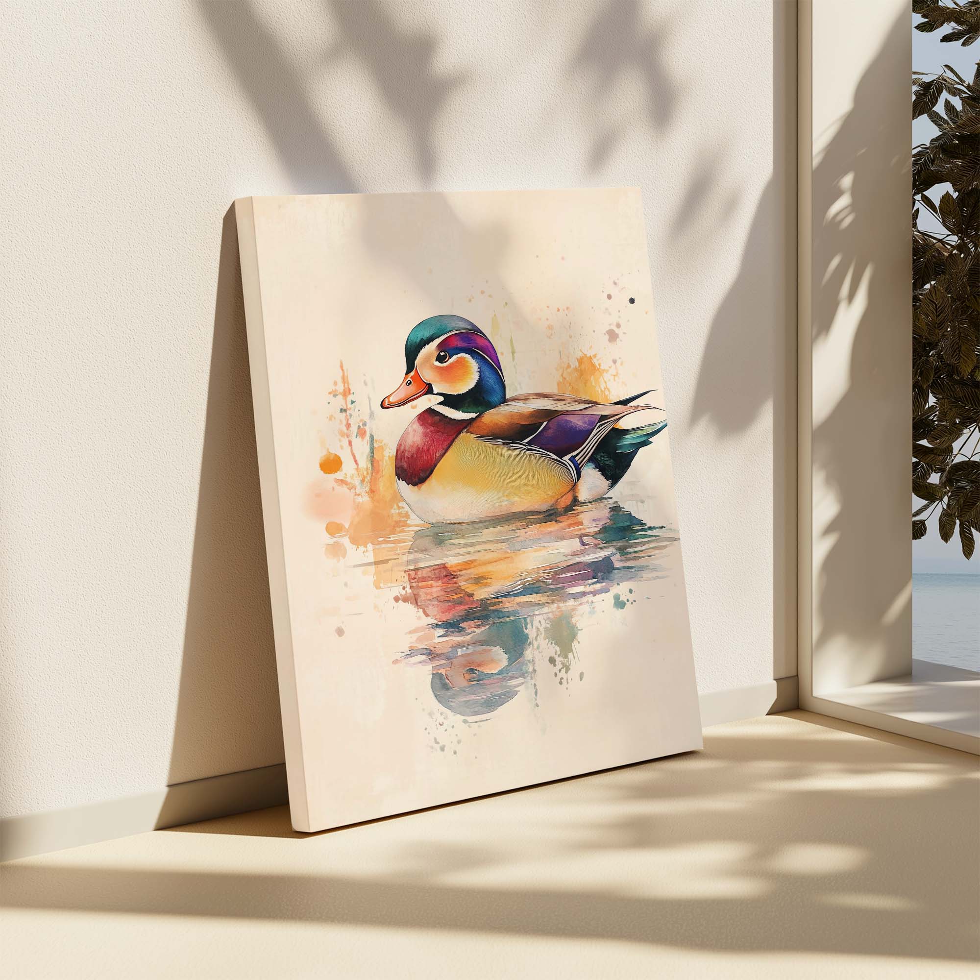 Mandarin Duck No2 Canvas Print
