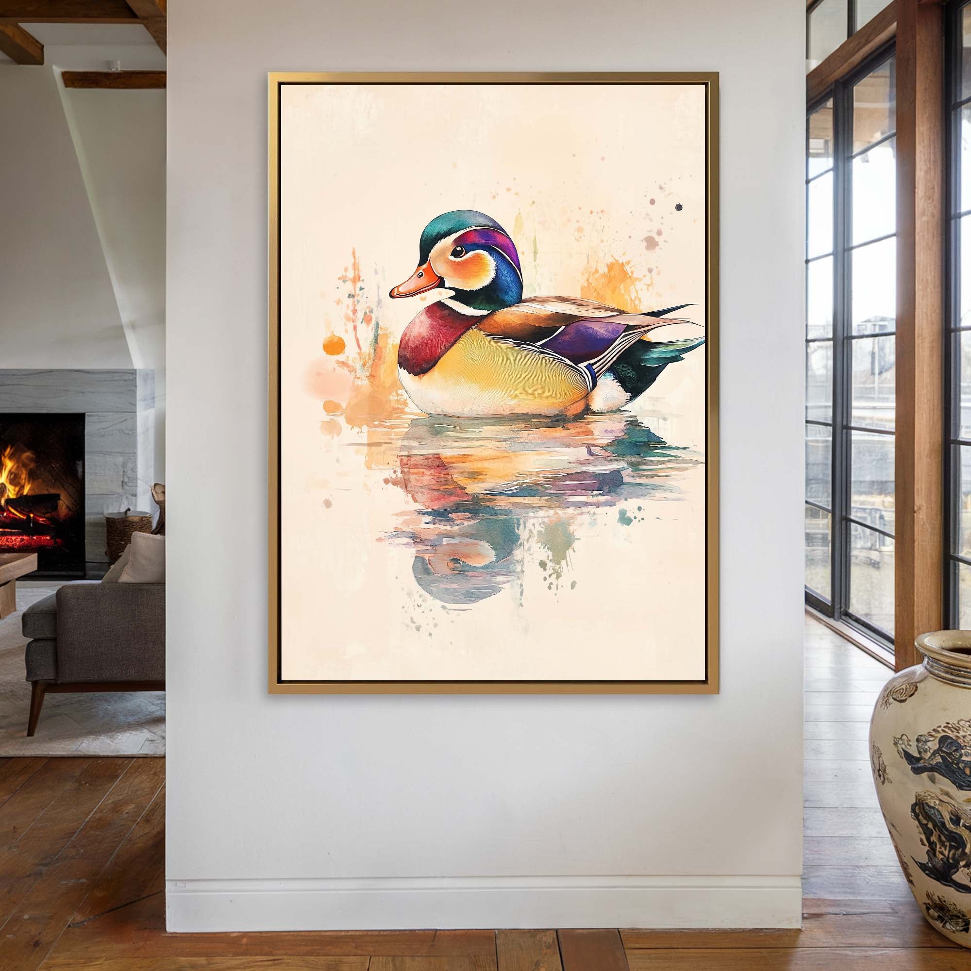 Mandarin Duck No2 Canvas Print