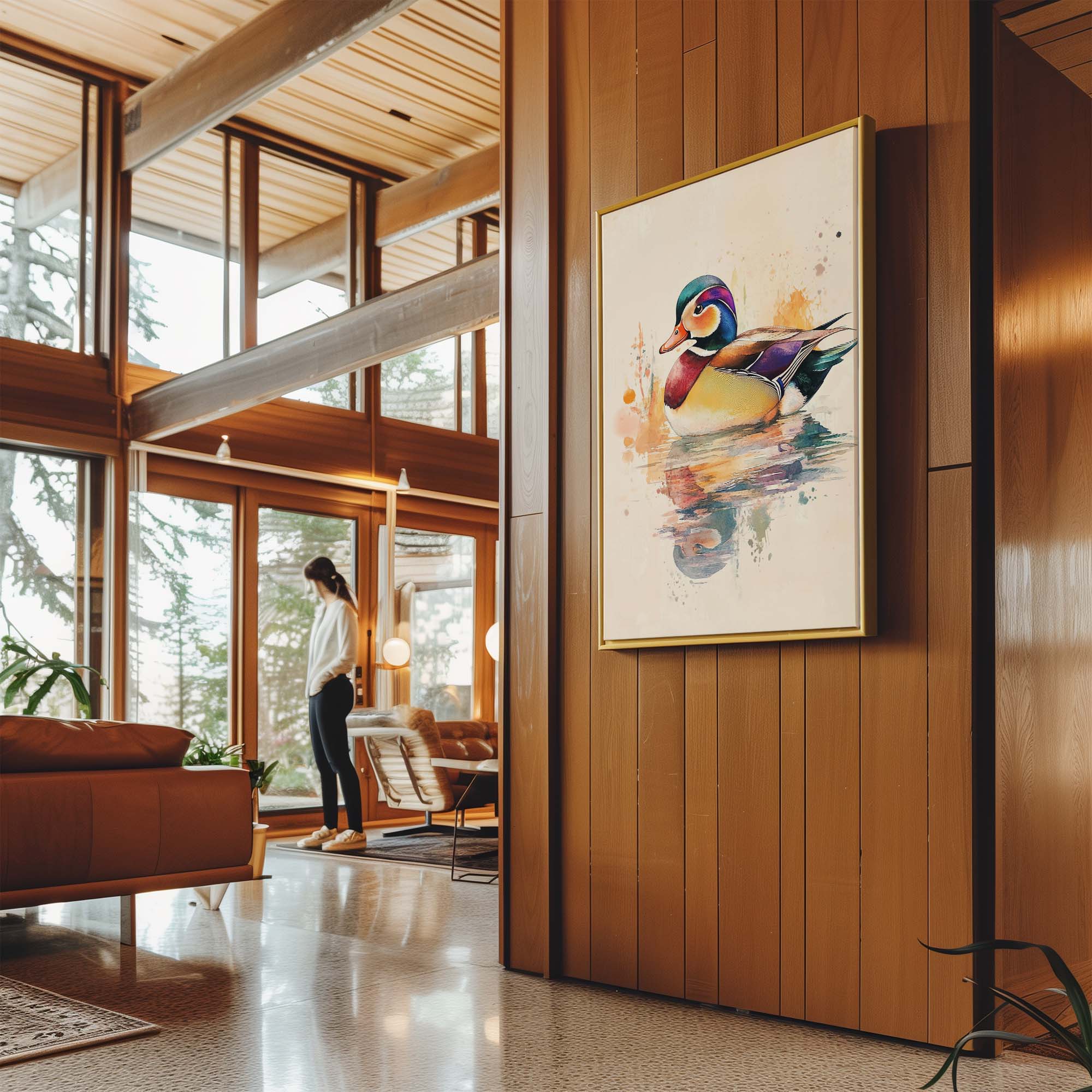 Mandarin Duck No2 Canvas Print