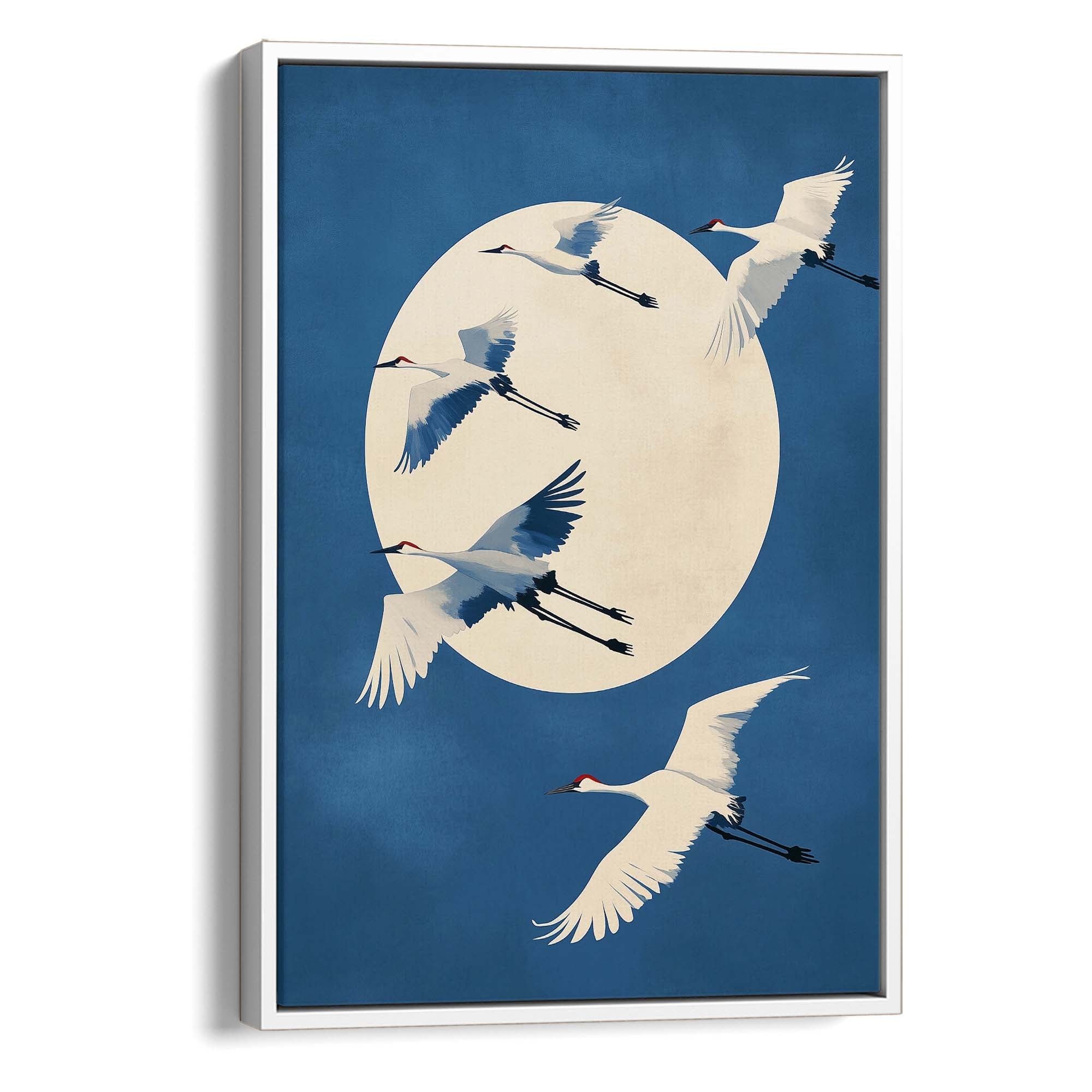 Midnight Cranes Canvas Print